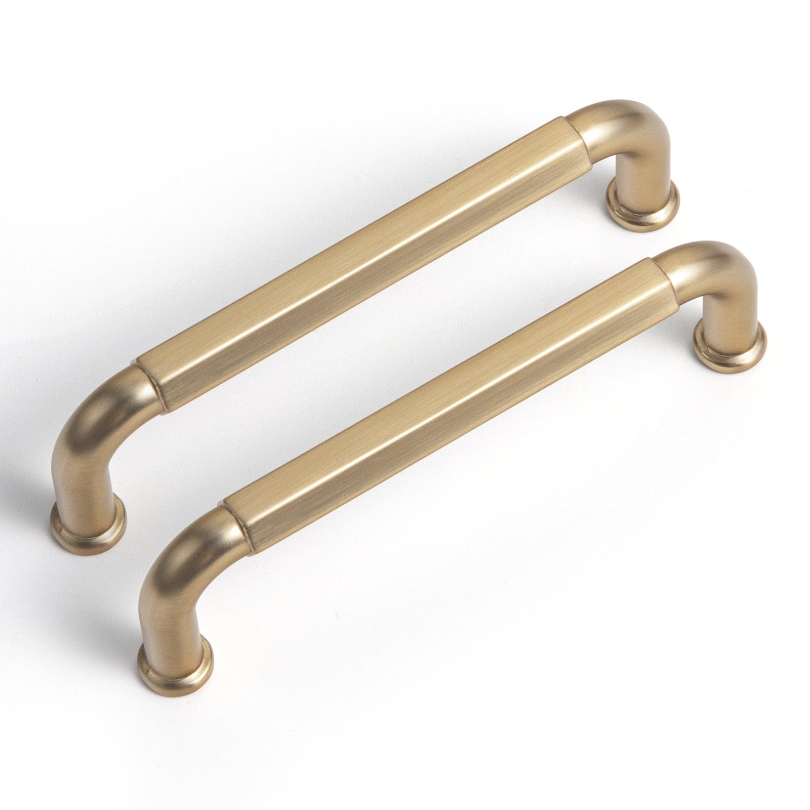 Goo-Ki New Champagne Bronze / 3.78'' Hole Center / 6 Pack Antique Brass Cabinet Pulls Affordable Luxury Vintage Drawer Knobs for Kitchen