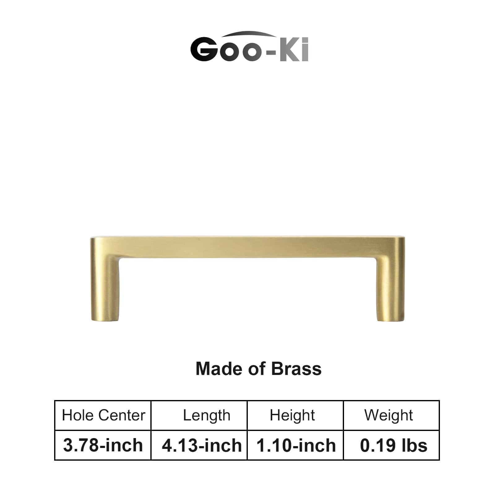Goo-Ki Nordic Copper Cabinet Handles Brass Drawer Wardrobe Pulls