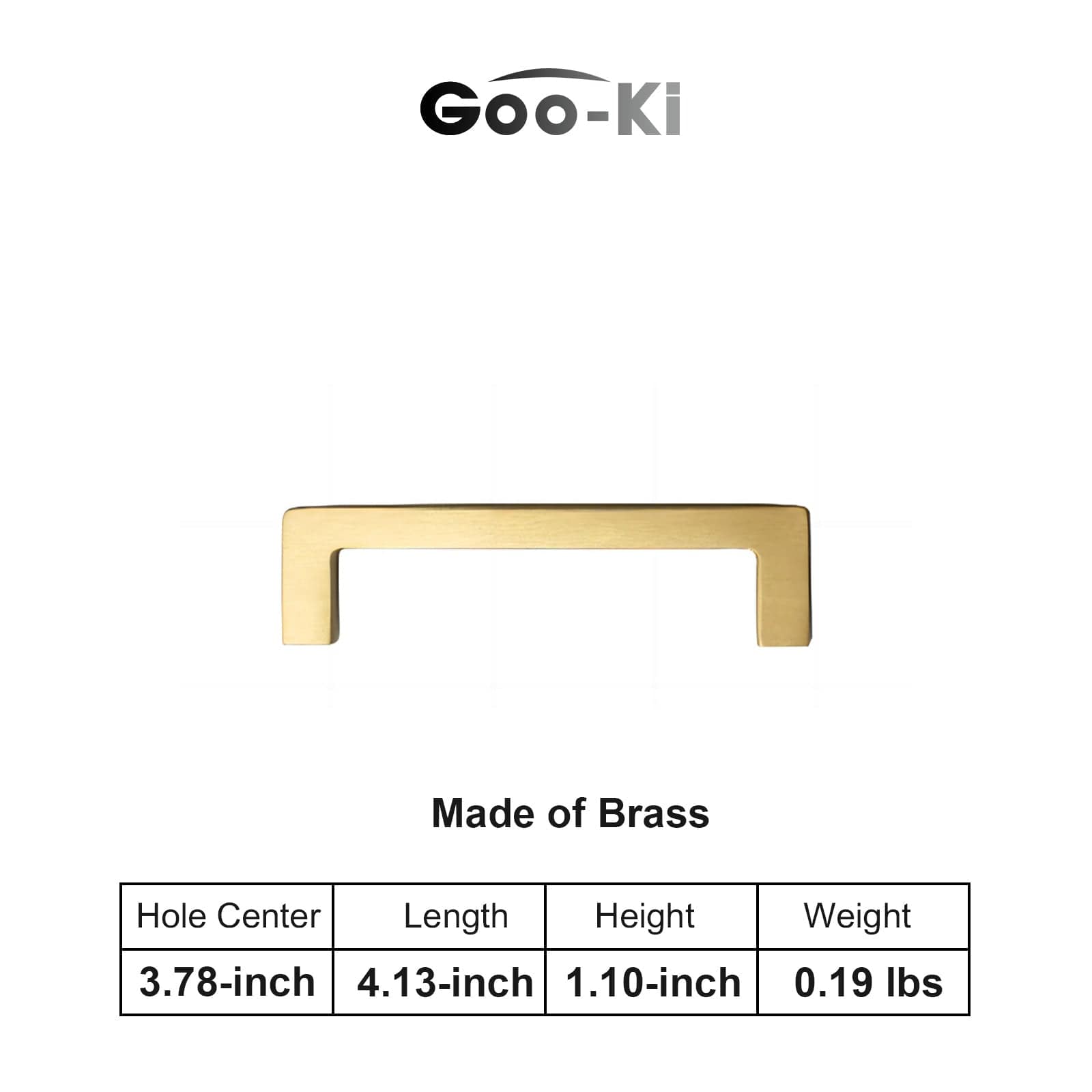 Goo-Ki Nordic Copper Cabinet Handles Brass Drawer Wardrobe Pulls