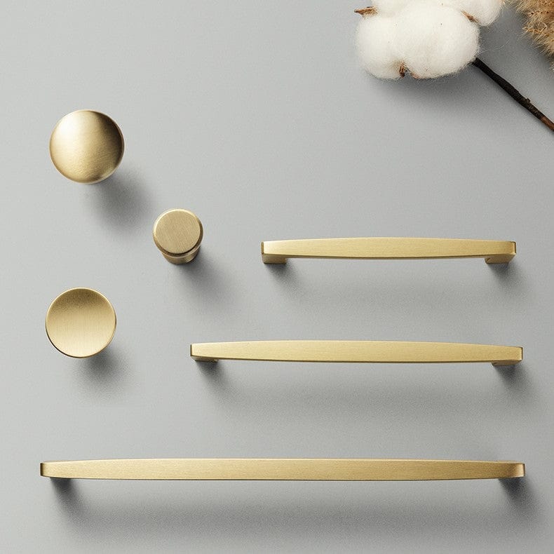 Goo-Ki Nordic Copper Cabinet Handles Brass Drawer Wardrobe Pulls