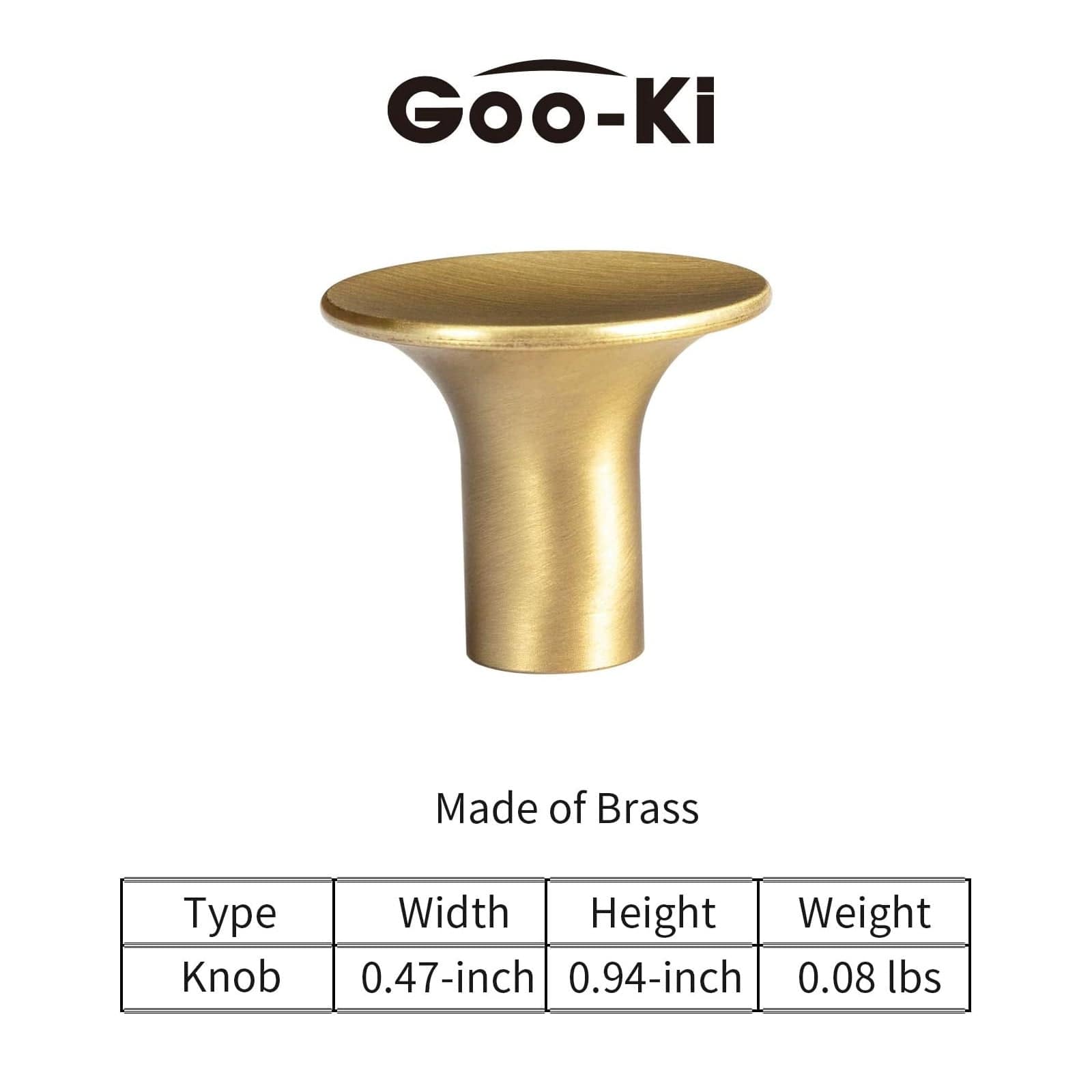 Goo-Ki Nordic Copper Cabinet Handles Brass Drawer Wardrobe Pulls