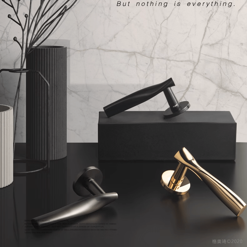 Goo-Ki Nordic Modern Door Lock Handle Luxury Interior Lock Set Door Hardware