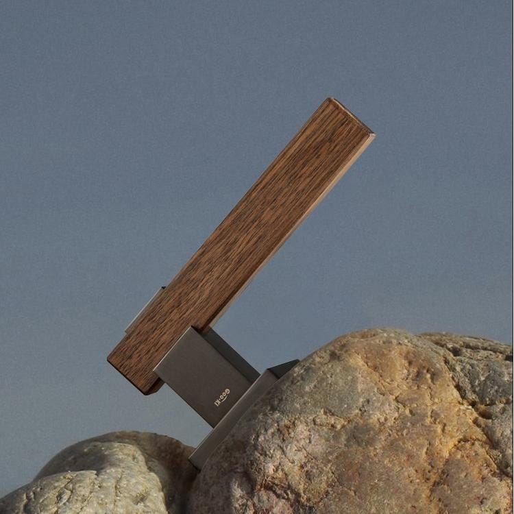 Goo-Ki North America Cherry Wood Door Handle Set for Bedroom Household Black Walnut Door Lock