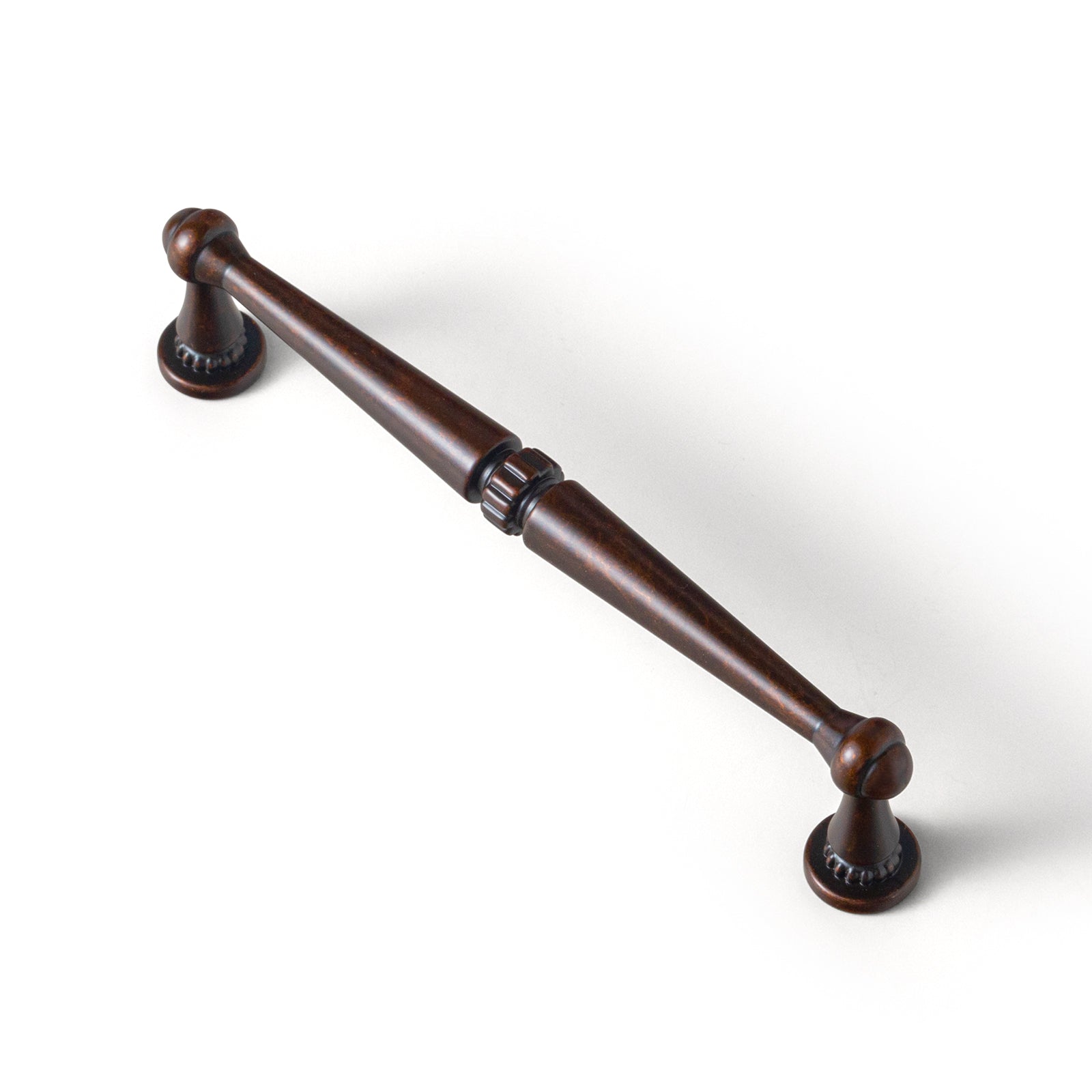 Goo-Ki Oil Copper / 5'' Hole Center / 6 Pack Solid Ancient Vintage Retro Bar Pull for Cupboard Dresser Bathroom