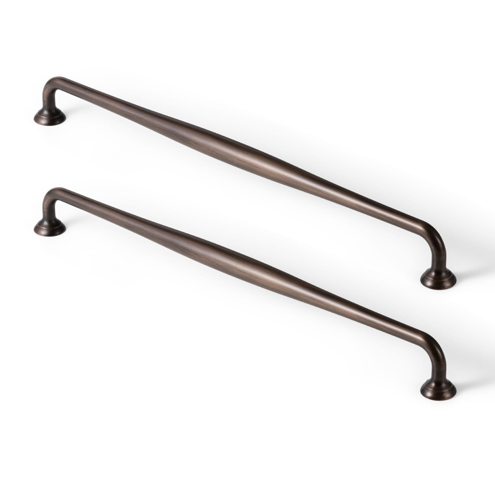 Goo-Ki Oil Rubbed Bronze / 12.6'' Hole Center / 6 Pack Antique Brass Cabinet Pulls Solid Drawer Handles for Kitchen