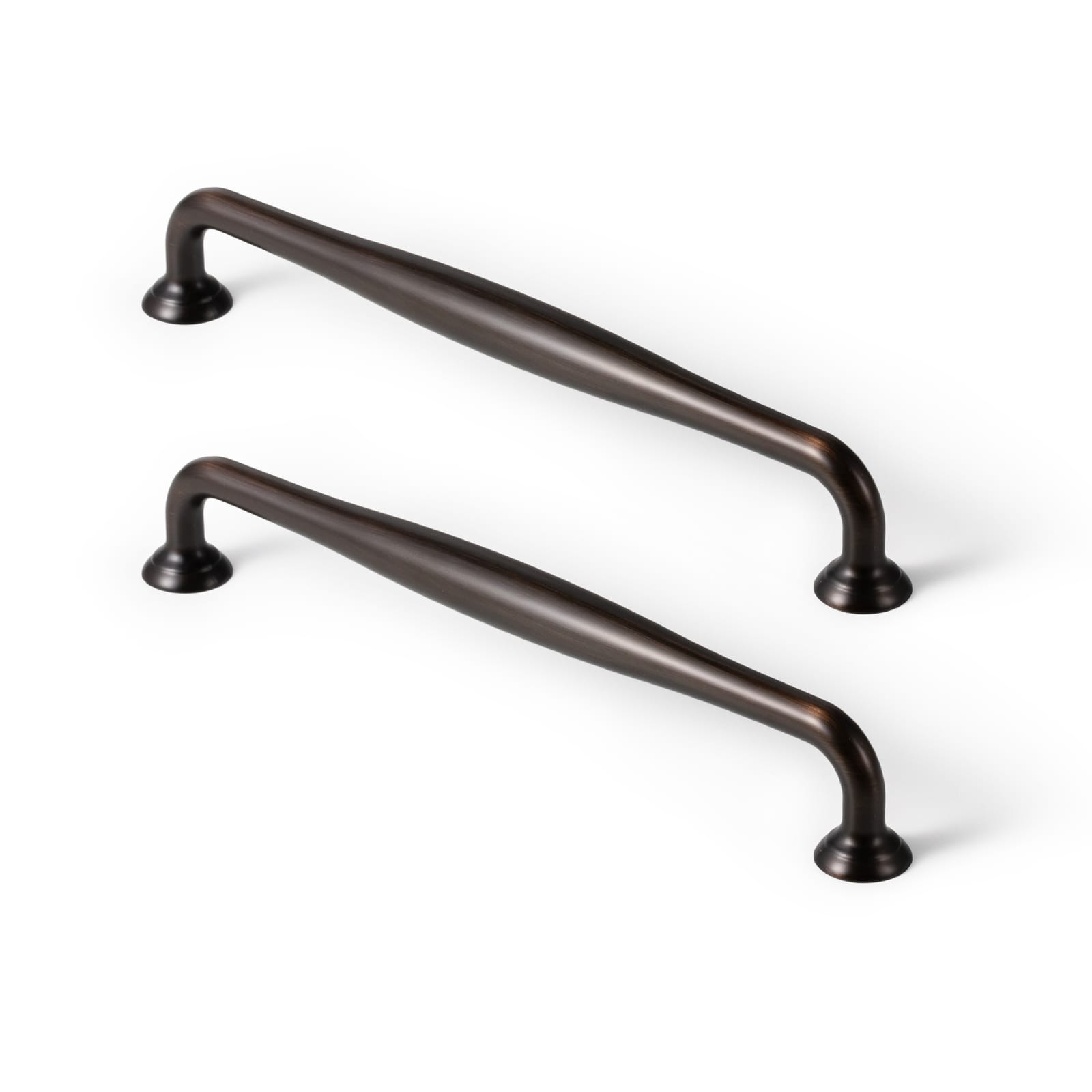 Goo-Ki Oil Rubbed Bronze / 7.6'' Hole Center / 6 Pack Antique Brass Cabinet Pulls Solid Drawer Handles for Kitchen