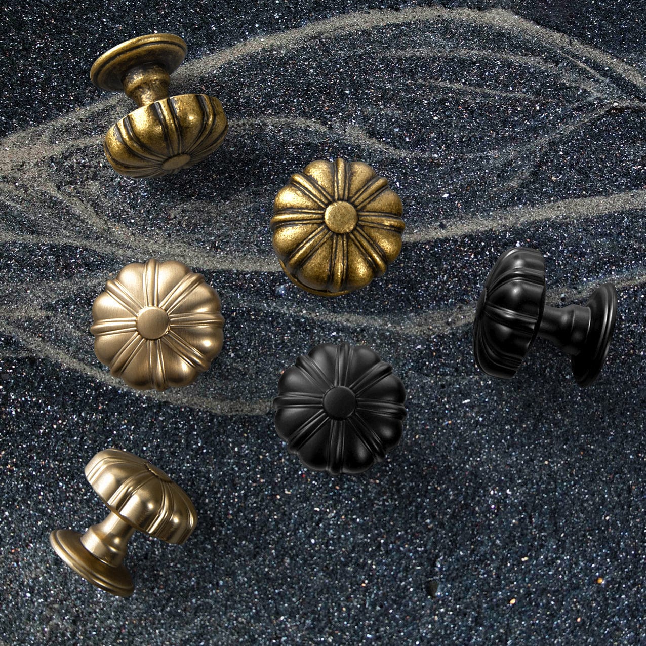 Goo-Ki Ornate Decorative Drawer Knobs in Stunning Metallic Tones Elegant Vintage Cabinet Knobs
