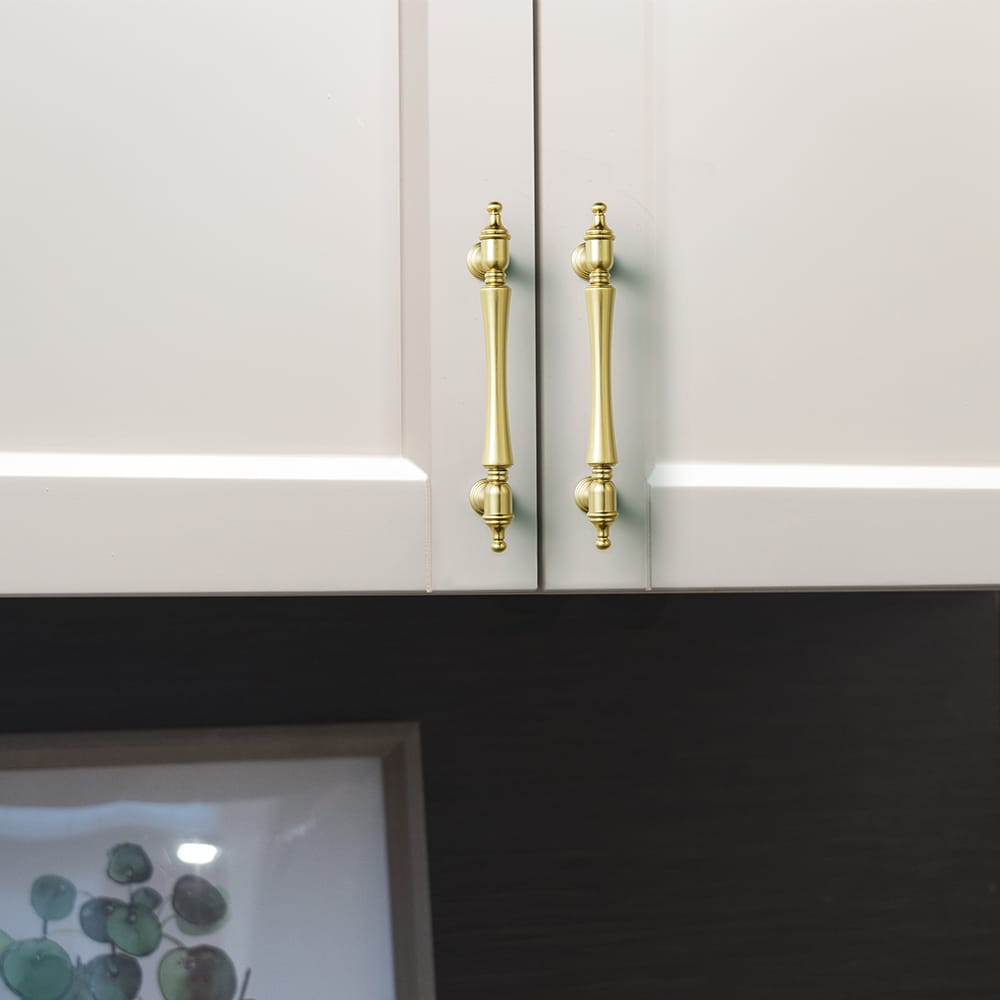 Goo-Ki Ornate Tapered Cabinet Handle with Sculpted Detailing Vintage Hardware for Kitchen
