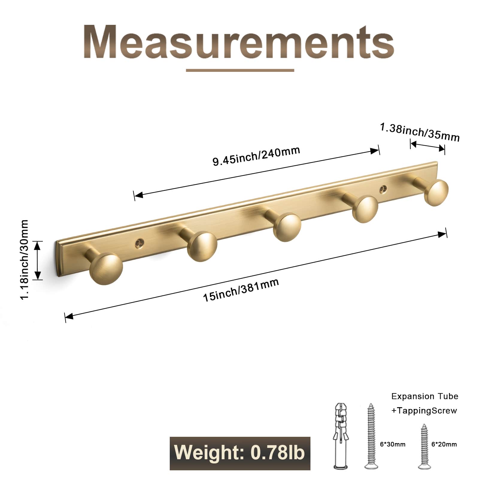 Goo-Ki Ornate Traditional Aged Zinc Alloy Coat Hanger Rail, Wall Mounted Hooks for Coats, Towels & Accessories