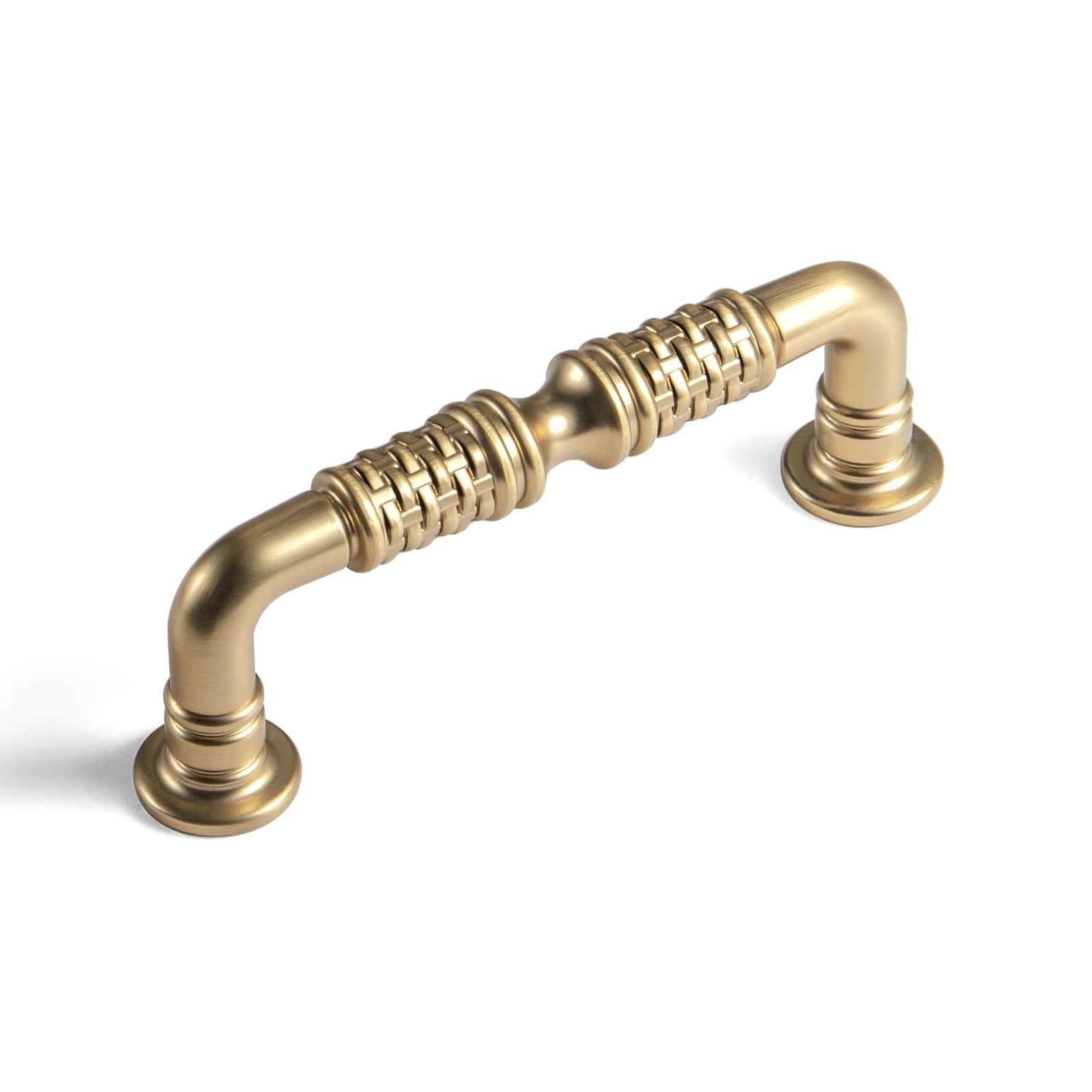 Goo-Ki Ornate Woven Pattern Zinc Alloy Cabinet Knobs & Pulls - Retro Style Hardware for Kitchen Cabinets