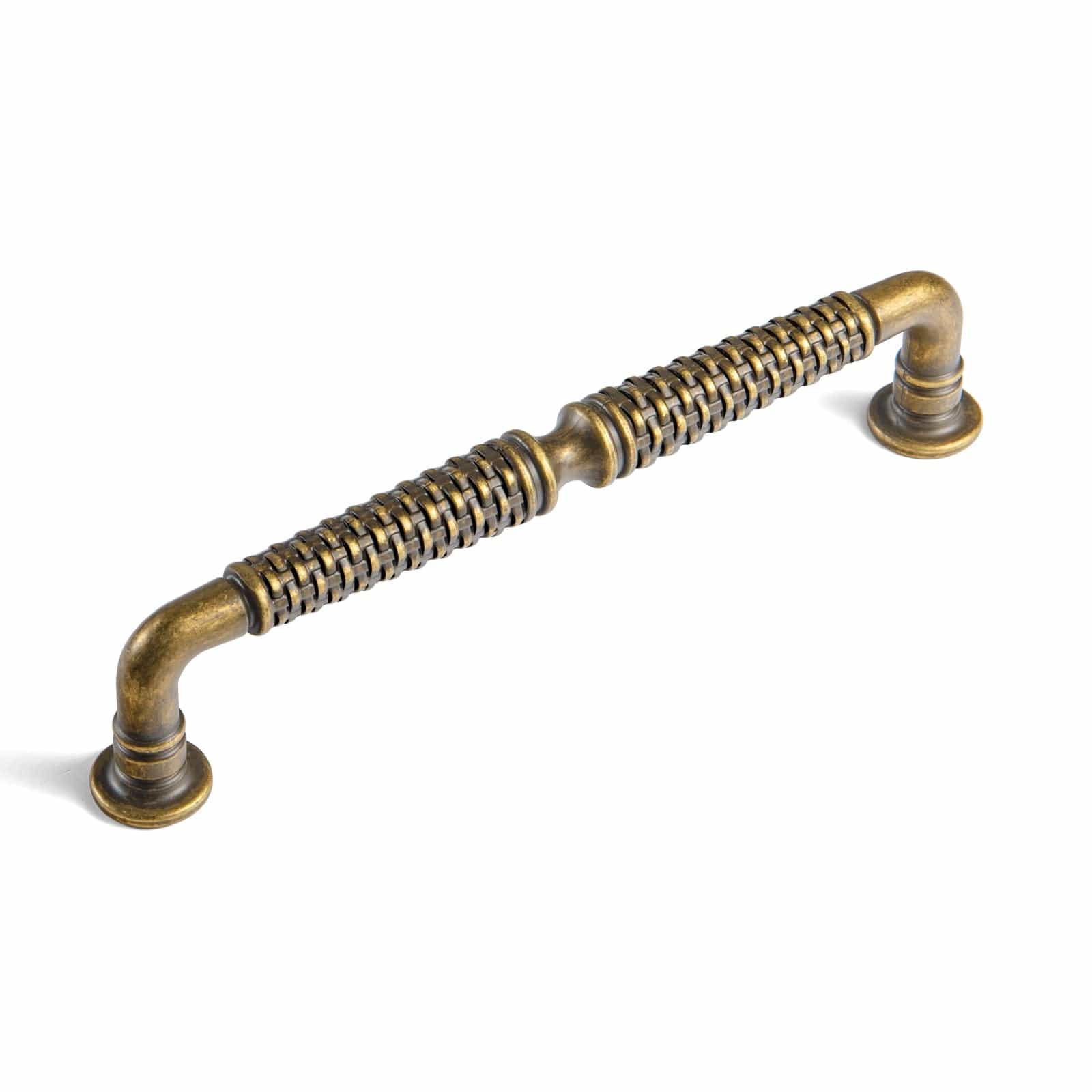 Goo-Ki Ornate Woven Pattern Zinc Alloy Cabinet Knobs & Pulls - Retro Style Hardware for Kitchen Cabinets