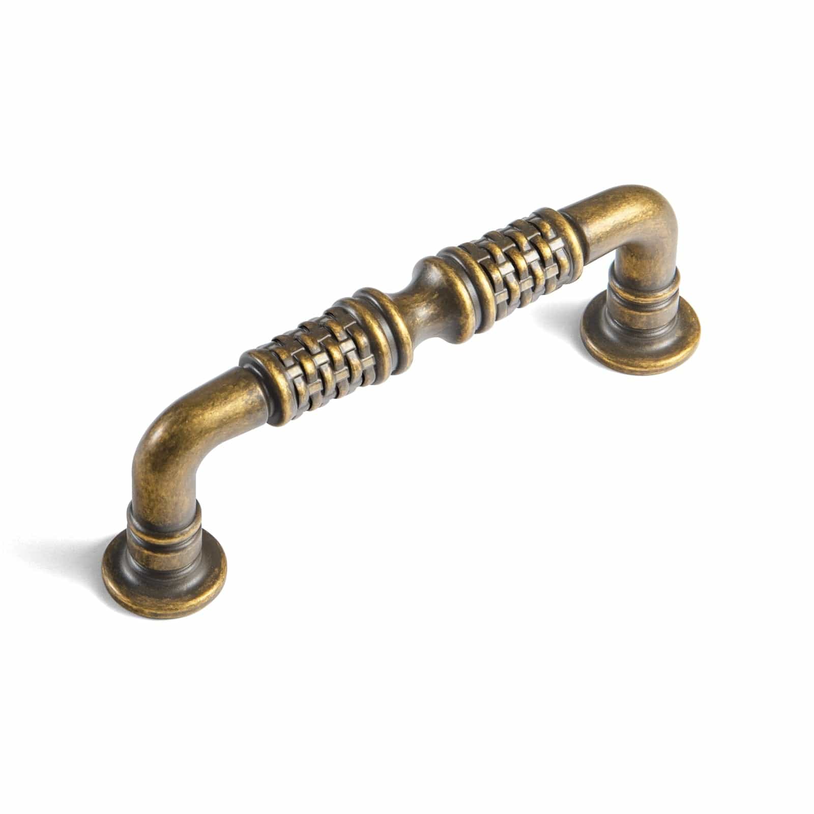 Goo-Ki Ornate Woven Pattern Zinc Alloy Cabinet Knobs & Pulls - Retro Style Hardware for Kitchen Cabinets