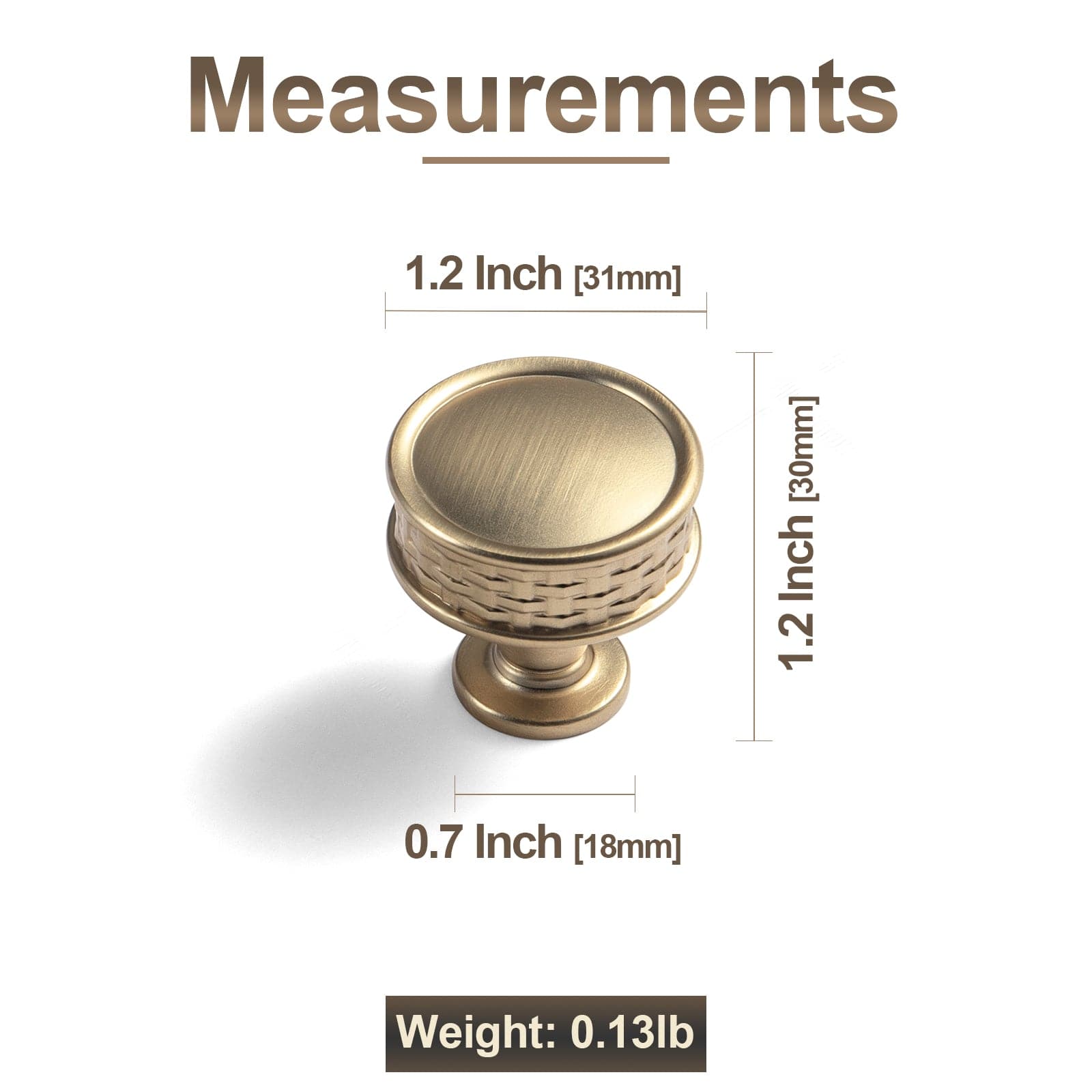 Goo-Ki Ornate Woven Pattern Zinc Alloy Cabinet Knobs & Pulls - Retro Style Hardware for Kitchen Cabinets