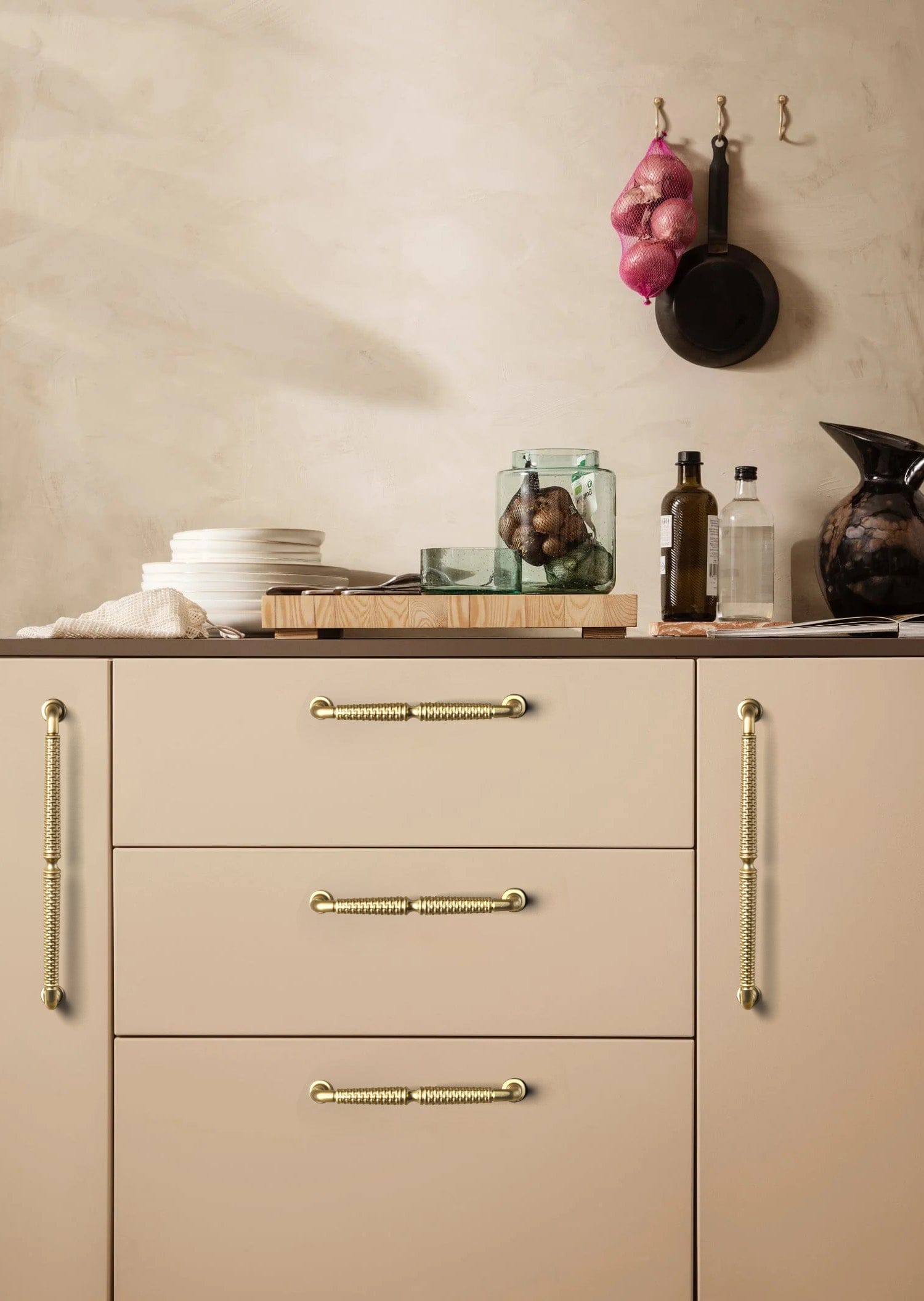 Goo-Ki Ornate Woven Pattern Zinc Alloy Cabinet Knobs & Pulls - Retro Style Hardware for Kitchen Cabinets