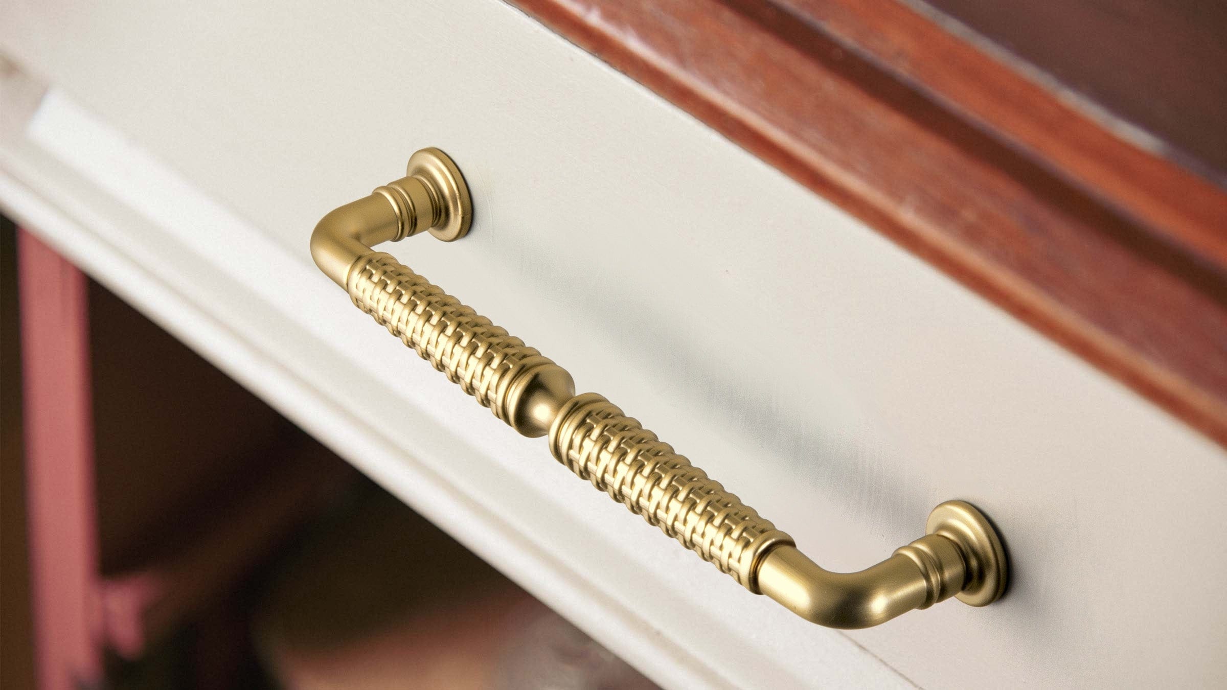 Goo-Ki Ornate Woven Pattern Zinc Alloy Cabinet Knobs & Pulls - Retro Style Hardware for Kitchen Cabinets