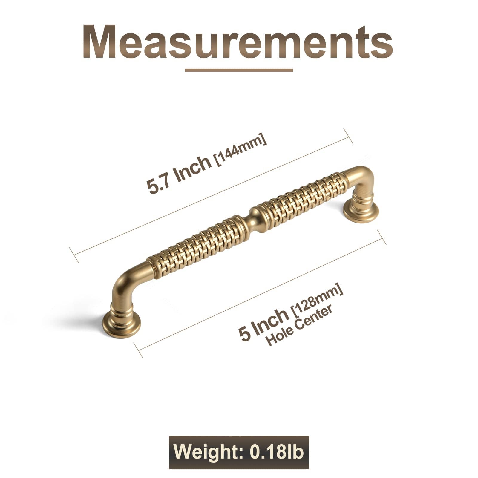 Goo-Ki Ornate Woven Pattern Zinc Alloy Cabinet Knobs & Pulls - Retro Style Hardware for Kitchen Cabinets