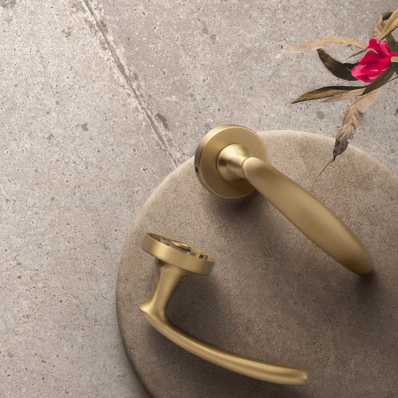 Goo-Ki Pure Copper Natural Antibacte Luxury Bedroom Door Lock Set
