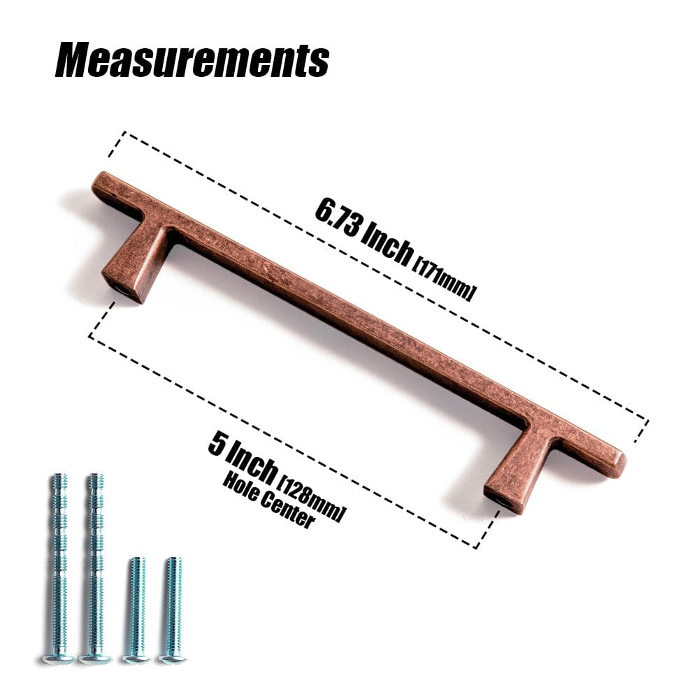 Goo-Ki Retro Brass Long Cabinet Handles Luxury Cabinet Pull Hardware for Kitchen 6 Pack