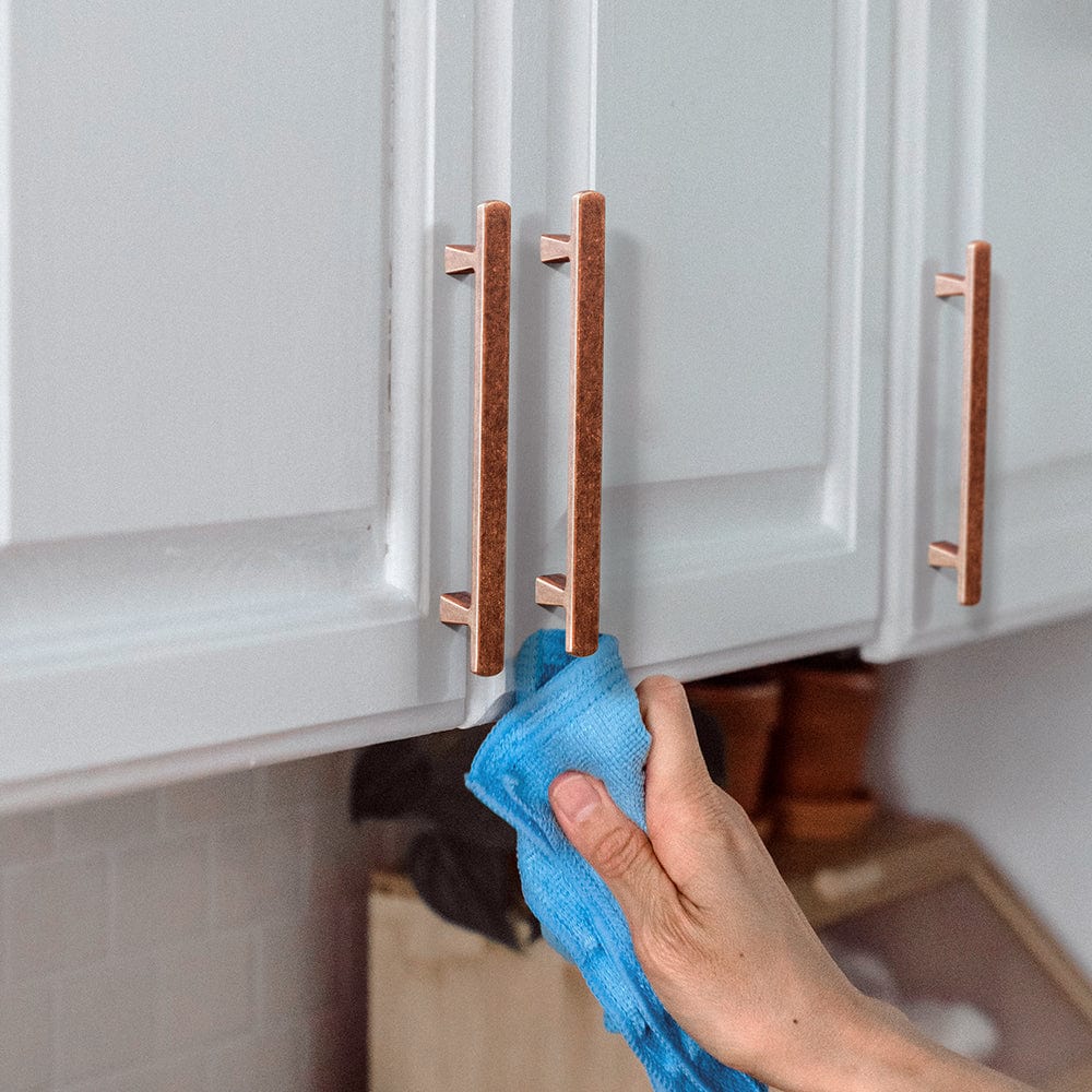 Goo-Ki Retro Brass Long Cabinet Handles Luxury Cabinet Pull Hardware for Kitchen 6 Pack