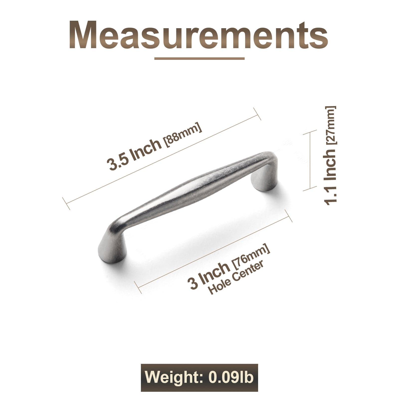 Goo-Ki Retro Cabinet Pulls Luxurious Drawer Pulls for Bedroom Kitchen