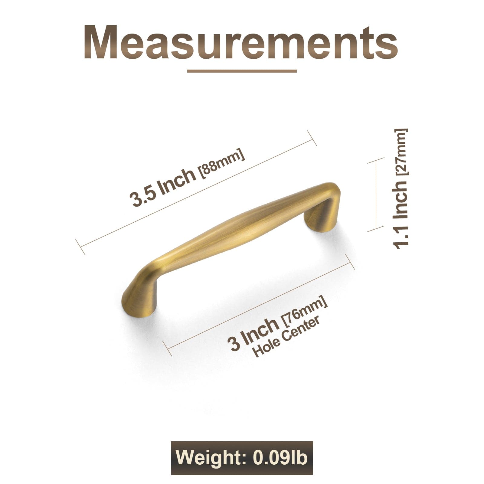 Goo-Ki Retro Cabinet Pulls Luxurious Drawer Pulls for Bedroom Kitchen