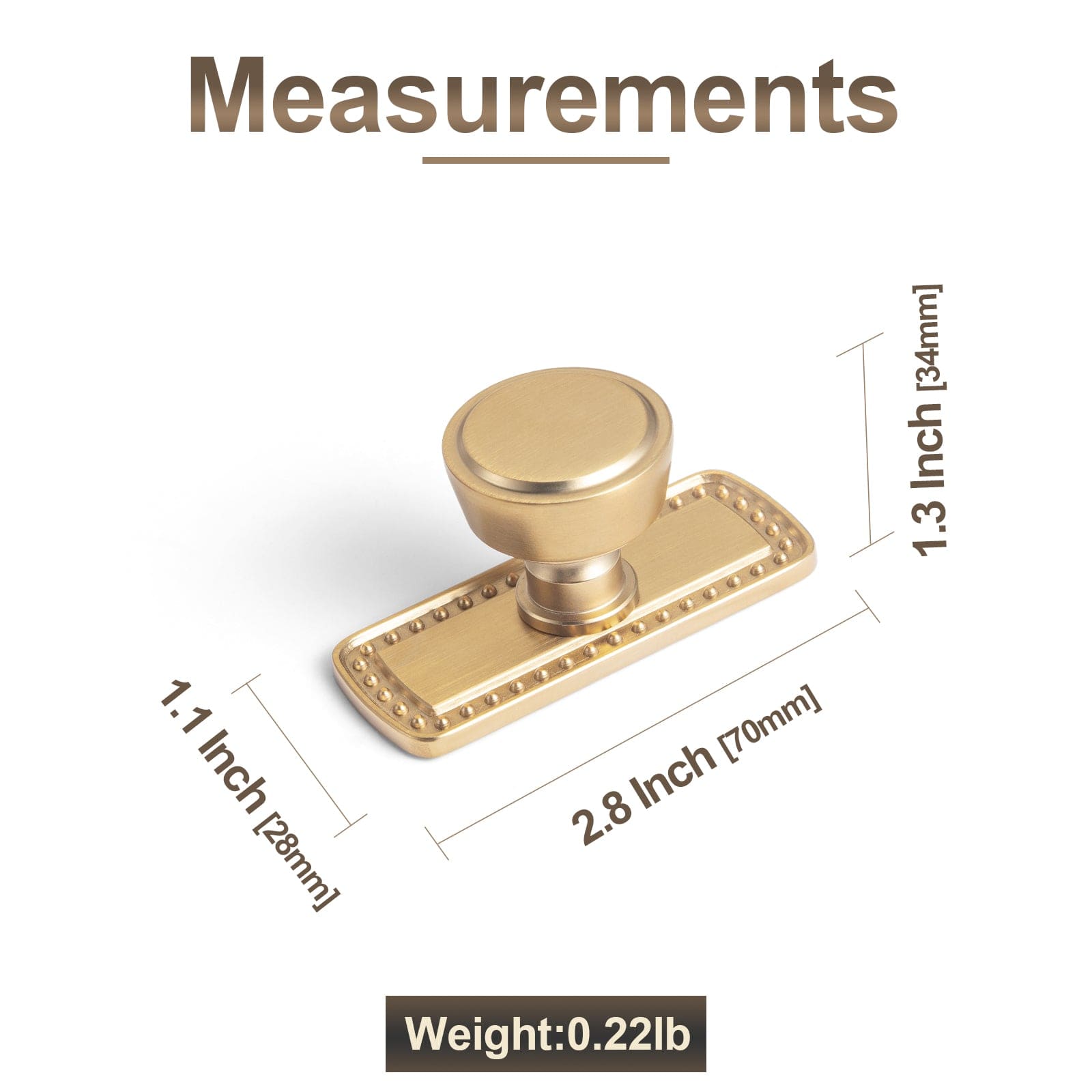 Goo-Ki Retro Drawer Knobs for Dresser Cupboard Solid Zinc Alloy Single Hole Cabinet Hardware