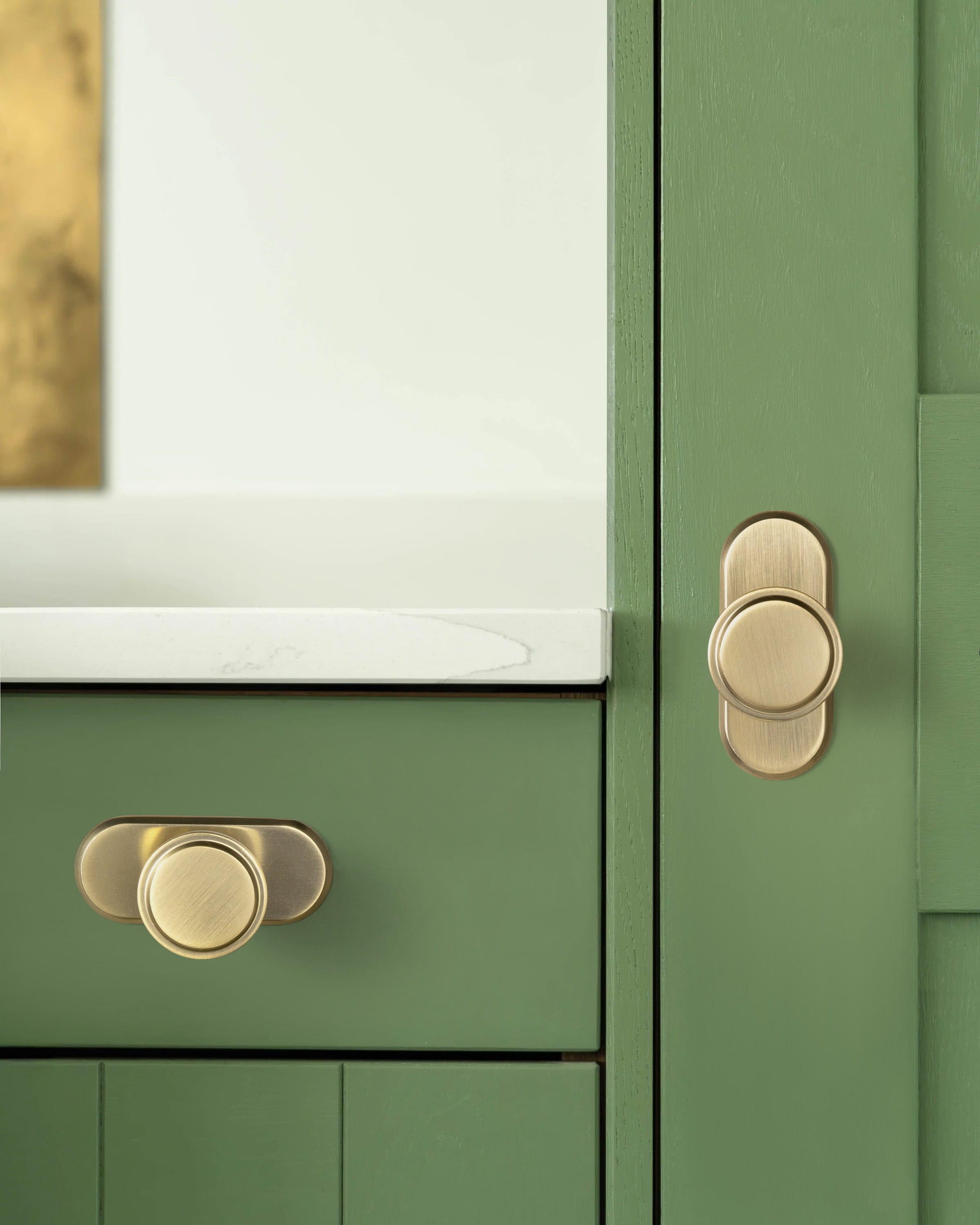 Goo-Ki Retro Drawer Knobs for Dresser Cupboard Solid Zinc Alloy Single Hole Cabinet Hardware