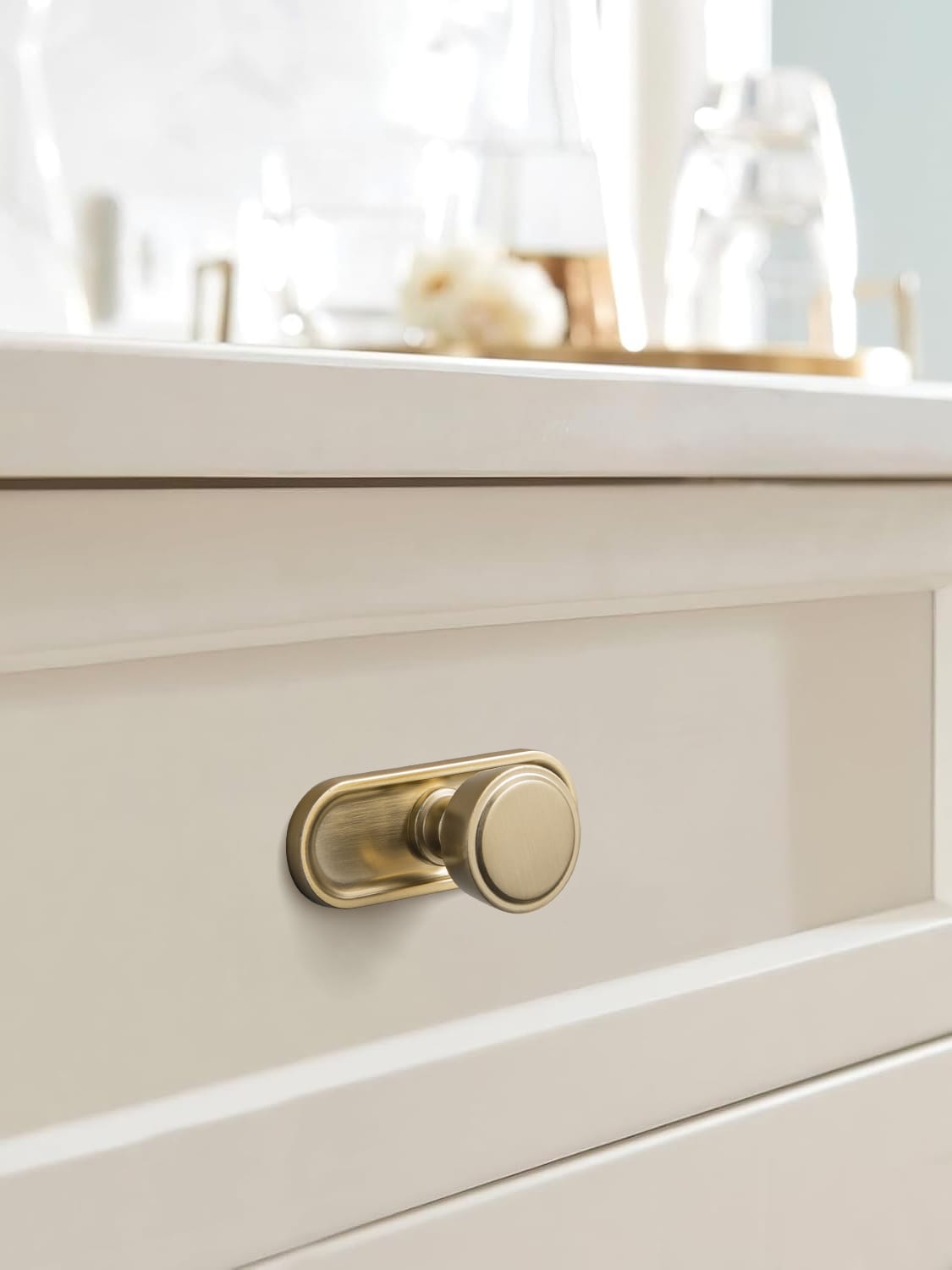 Goo-Ki Retro Drawer Knobs for Dresser Cupboard Solid Zinc Alloy Single Hole Cabinet Hardware