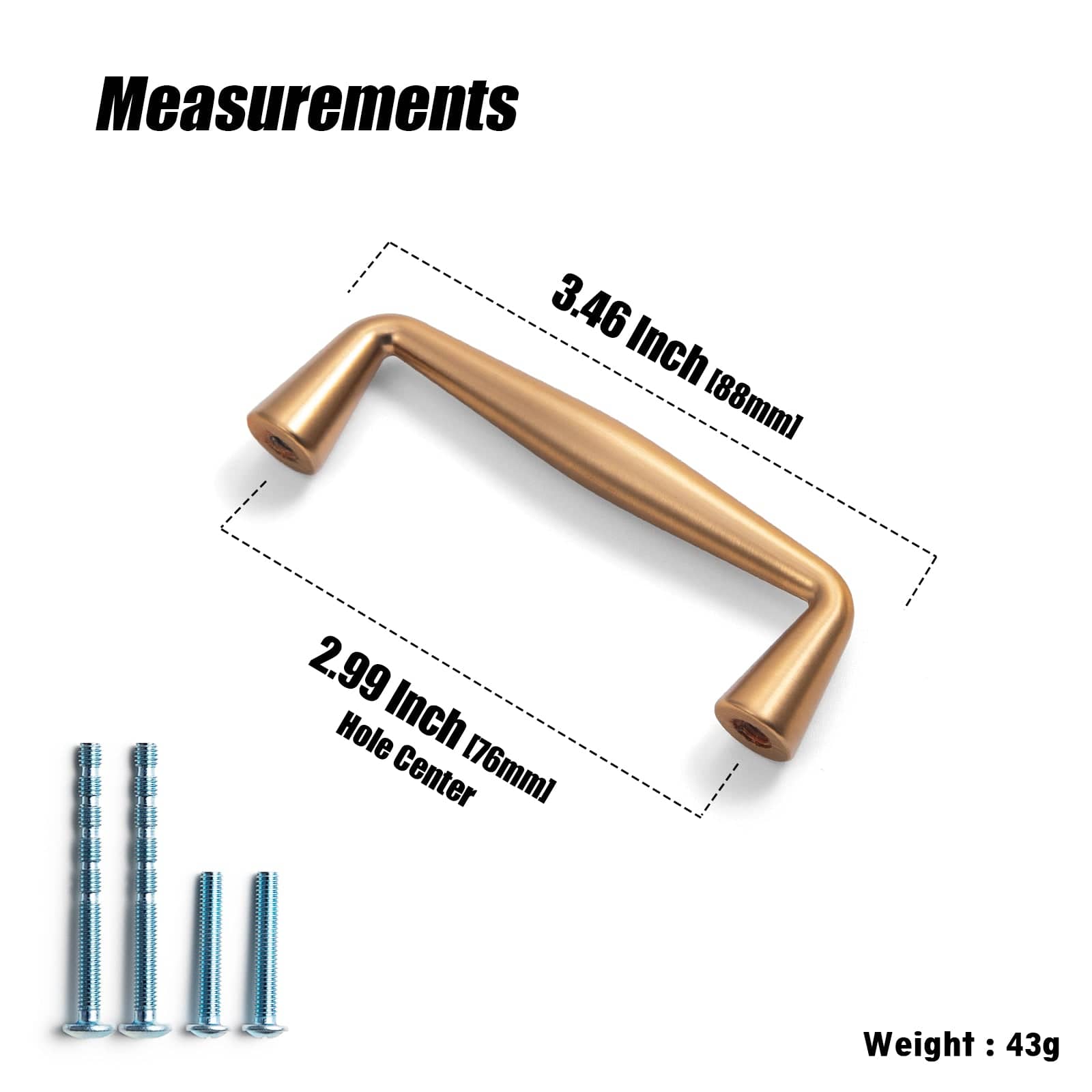 Goo-Ki Retro Durable Cabinet Pulls Luxurious Drawer Pulls for Bedroom Kitchen
