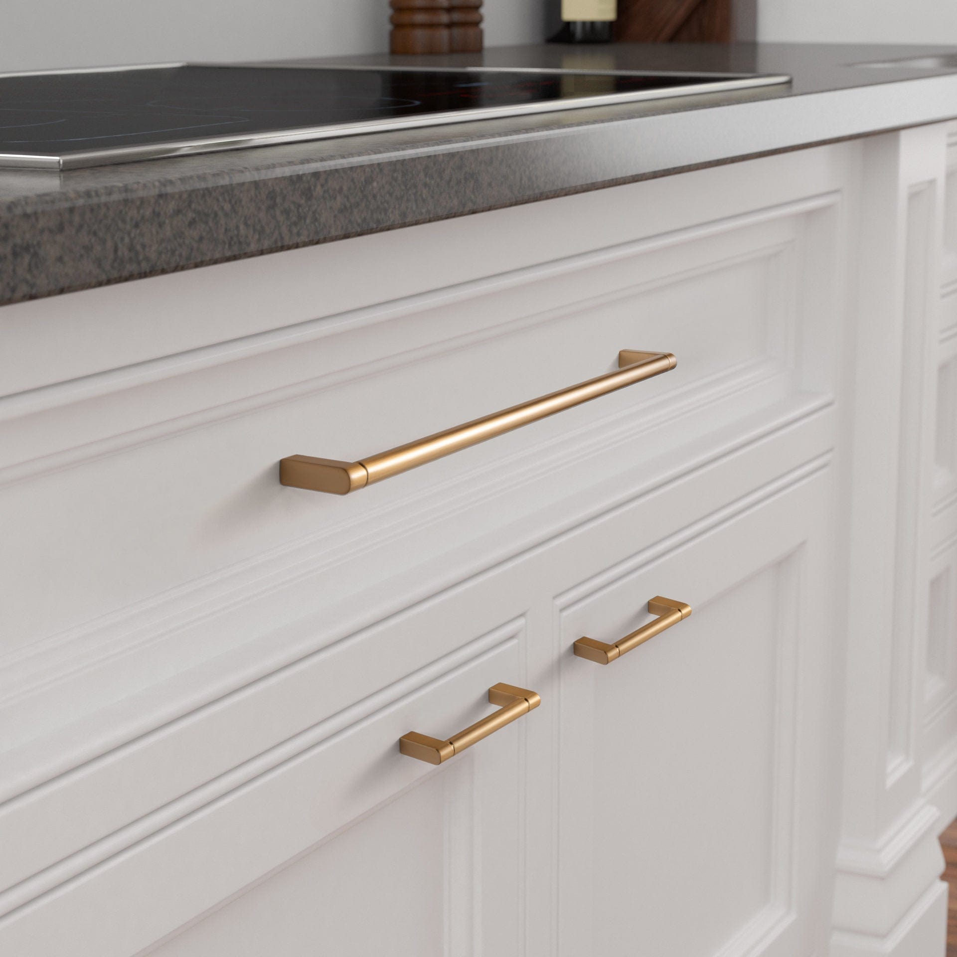 Goo-Ki Retro Vintage Bronze Cabinet Pull Dresser Handles for Cupboard