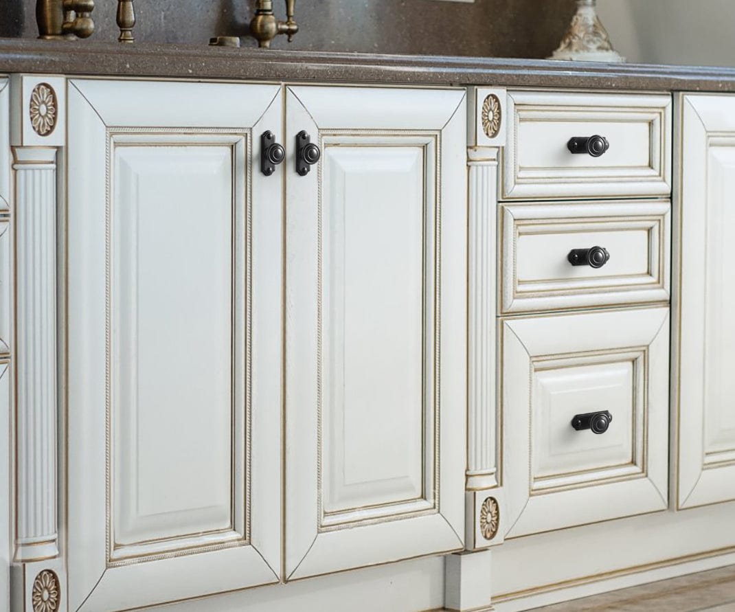 Goo-Ki Retro Zinc Alloy Cabinet Knobs with Spacer Single Hole Affordable Luxury Cabinet Hardware