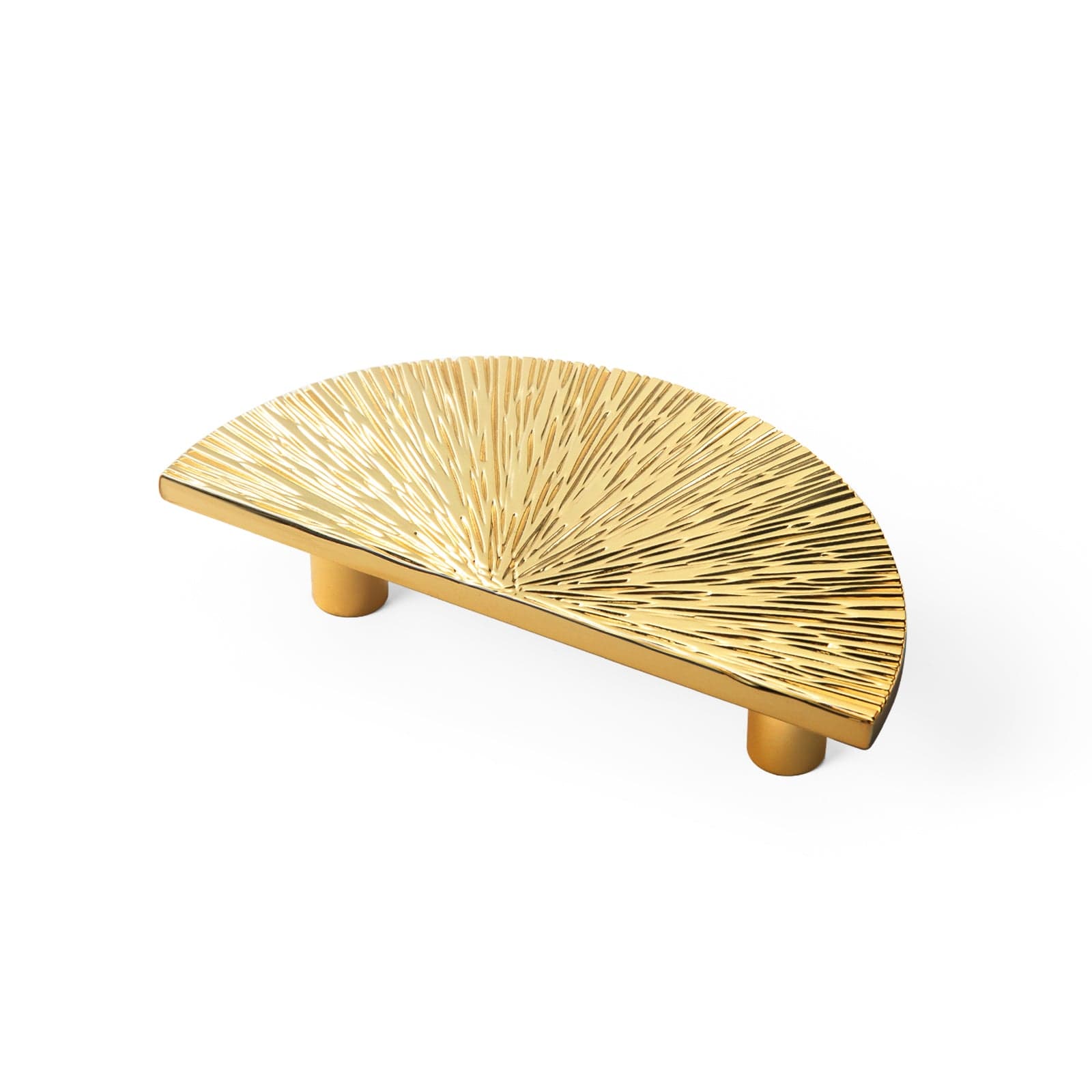 Goo-Ki Rich Gold / 2.5'' Hole Center / 6 Pack Striped Hammerline Cabinet Pulls Light Luxury Elegant Kitchen Hardware