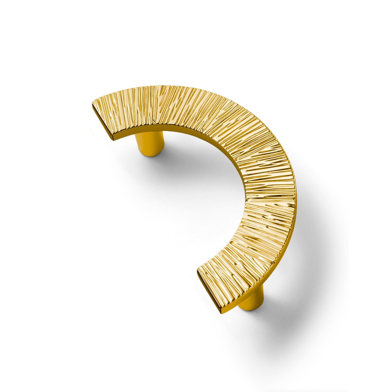 Goo-Ki Rich Gold / 3'' Hole Center / 6 Pack Striped Hammerline Cabinet Pulls Light Luxury Elegant Kitchen Hardware