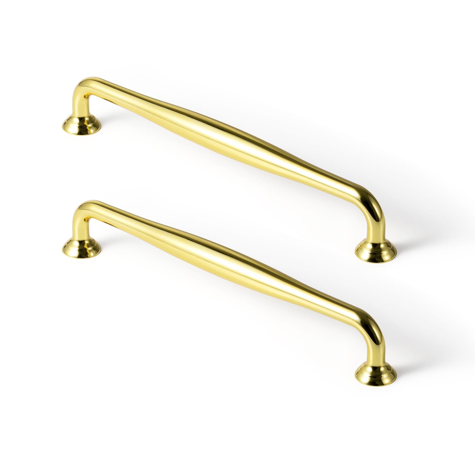 Goo-Ki Rich Gold / 7.6'' Hole Center / 6 Pack Antique Brass Cabinet Pulls Solid Drawer Handles for Kitchen