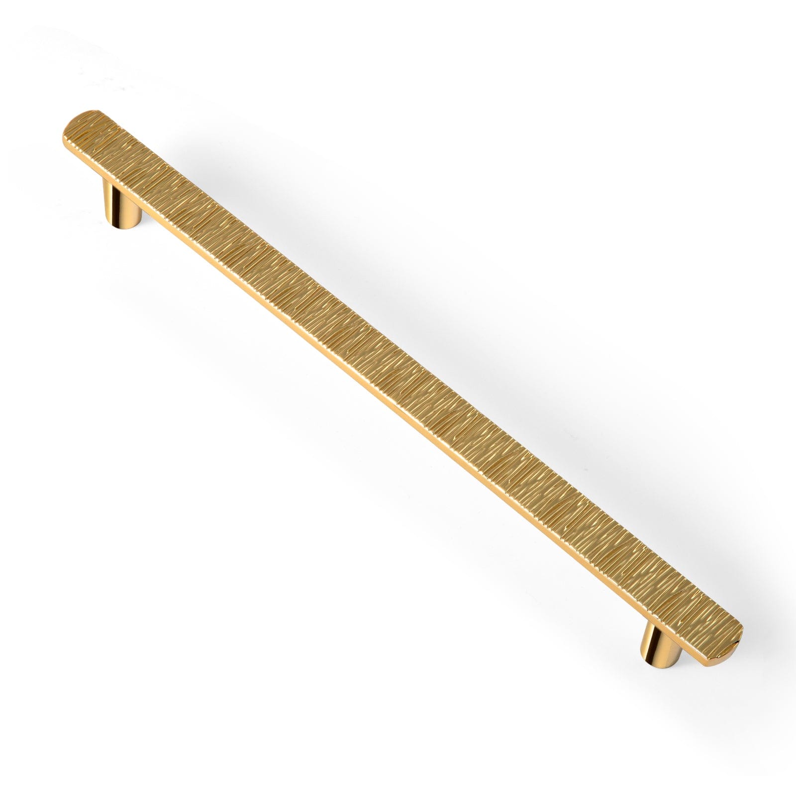 Goo-Ki Rich Gold / 7.6'' Hole Center / 6 Pack Striped Hammerline Cabinet Pulls Light Luxury Elegant Kitchen Hardware