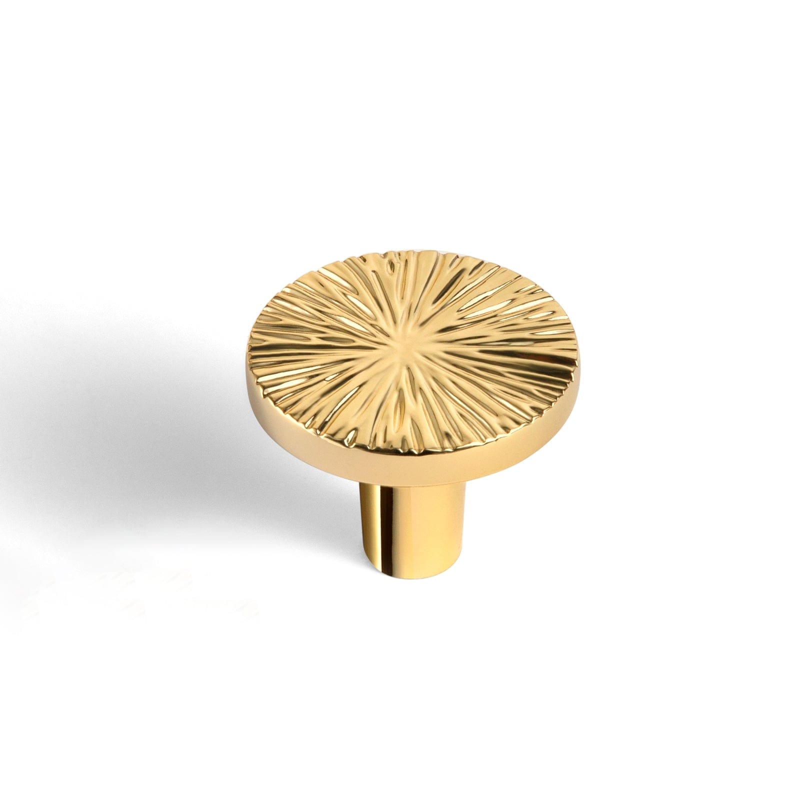Goo-Ki Rich Gold / Knob Plus / 6 Pack Striped Hammerline Cabinet Pulls Light Luxury Elegant Kitchen Hardware