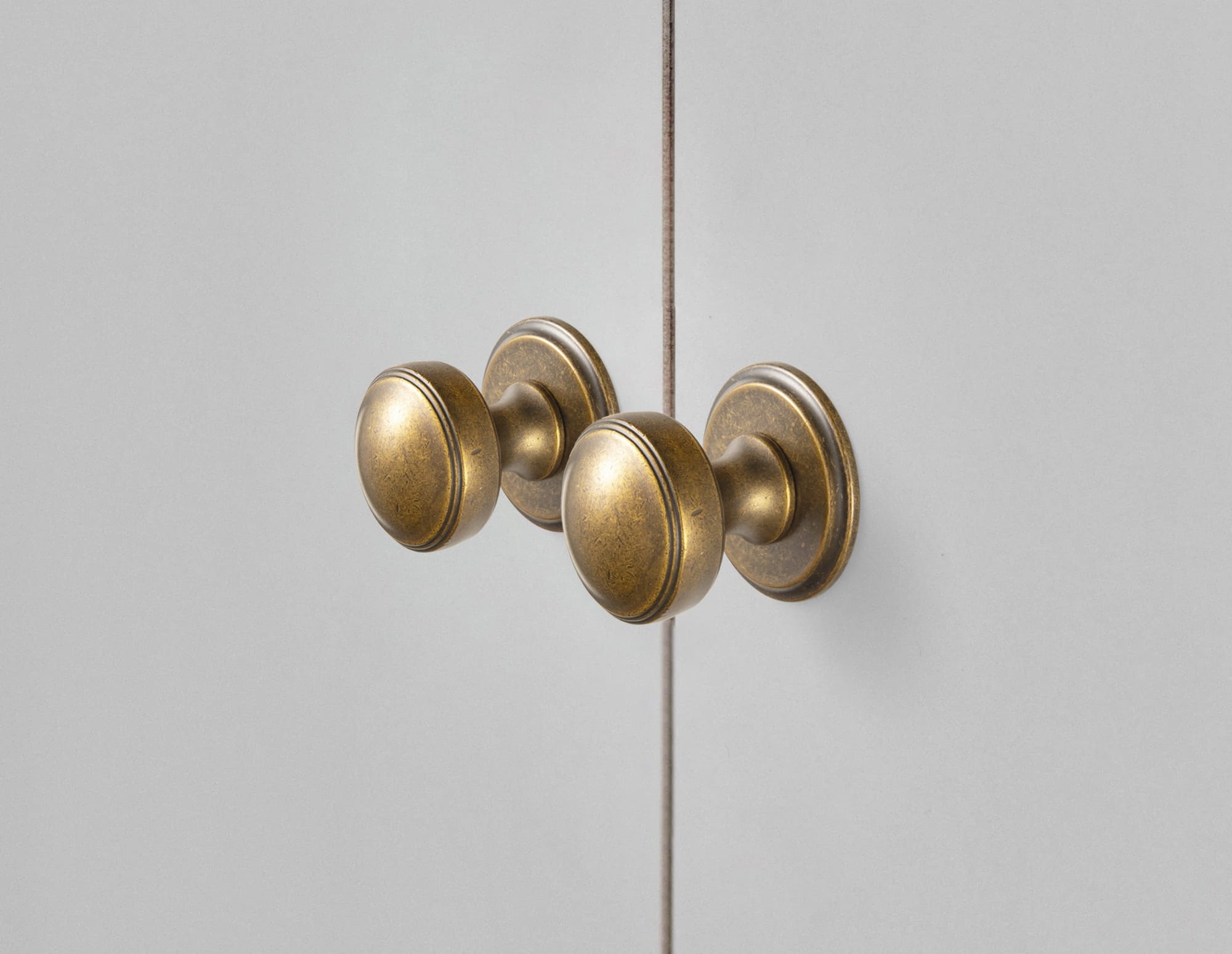 Goo-Ki Ring-Lined Round Dome Cabinet Hardware Zinc Alloy Ball-Shaped Cabinet Knobs