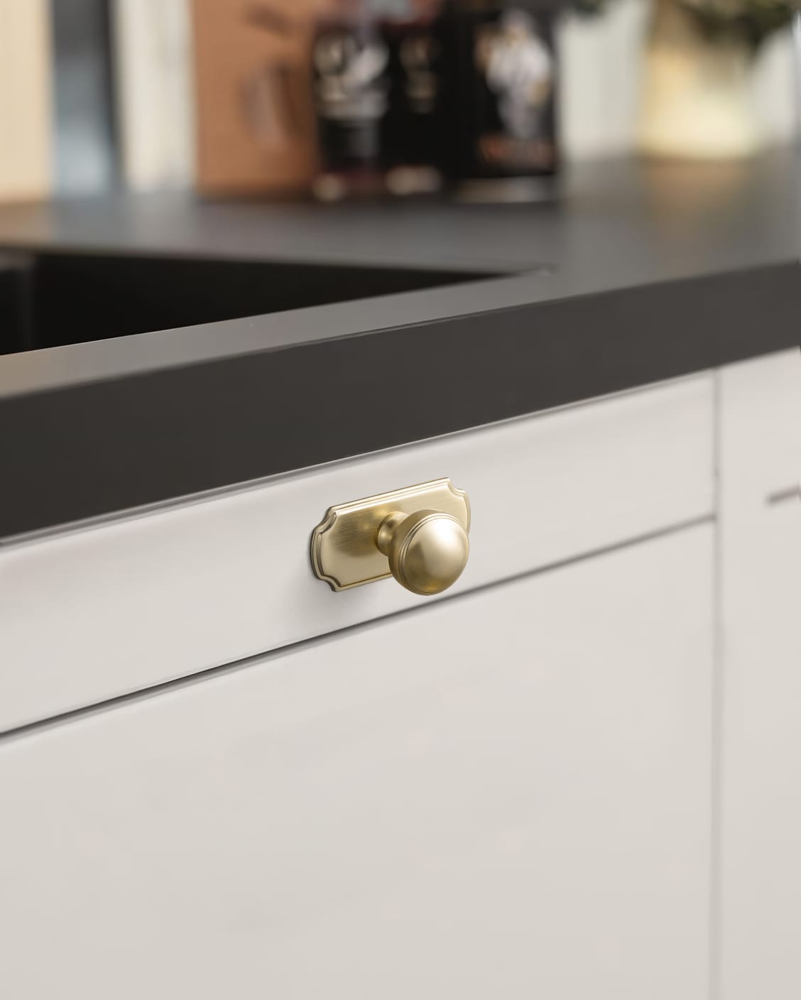 Goo-Ki Ring-Lined Round Dome Cabinet Hardware Zinc Alloy Ball-Shaped Cabinet Knobs
