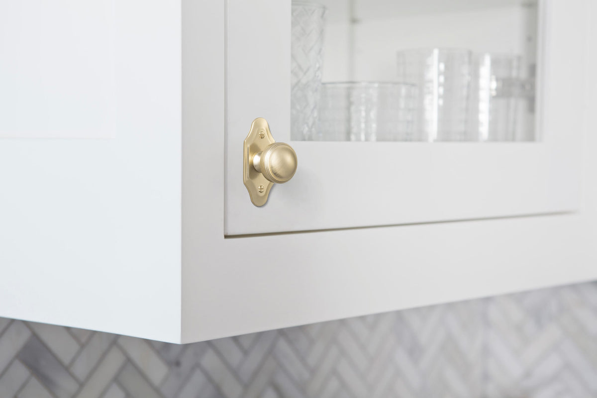 Goo-Ki Ring-Lined Round Dome Cabinet Hardware Zinc Alloy Ball-Shaped Cabinet Knobs
