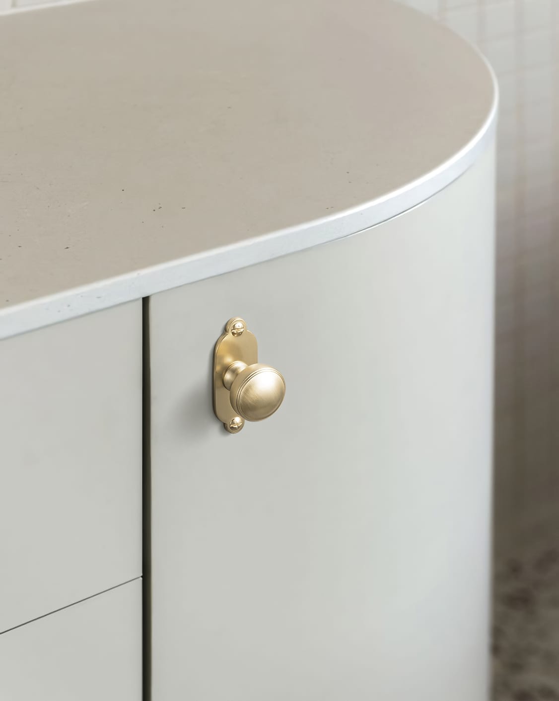 Goo-Ki Ring-Lined Round Dome Cabinet Hardware Zinc Alloy Ball-Shaped Cabinet Knobs