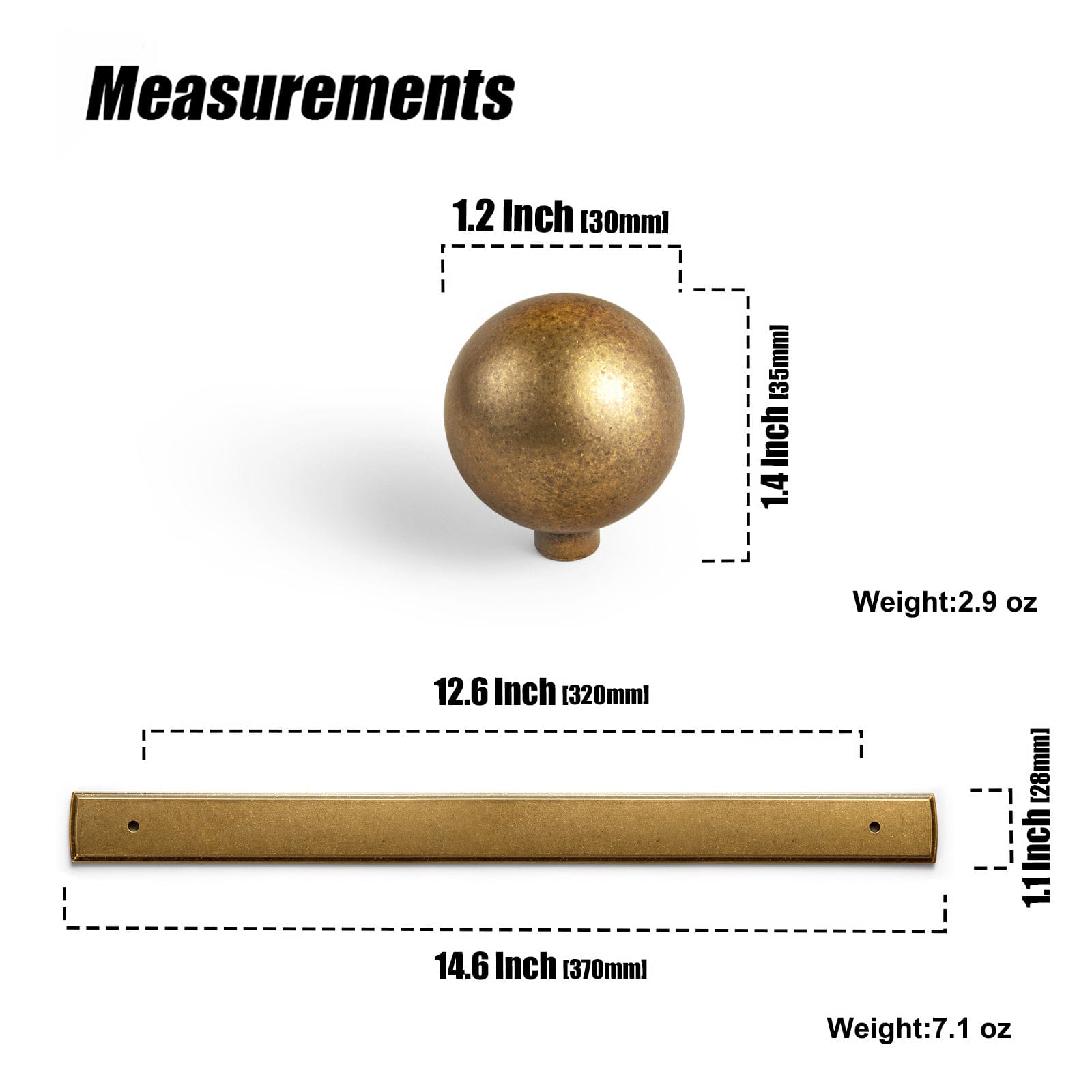 Goo-Ki Round Cabinet Knobs with Back Plate Zinc Alloy Cabinet Handle with Long Back Plate