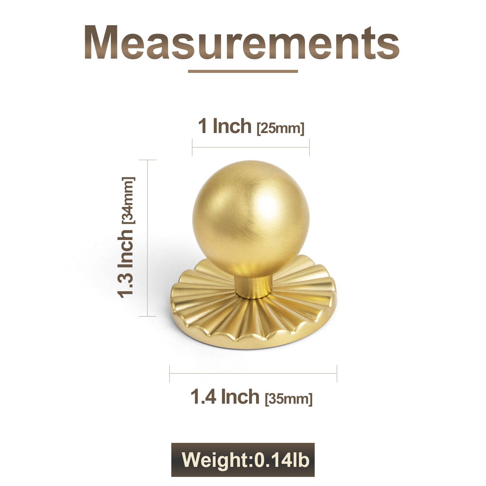 Goo-Ki Round Cabinet Knobs with Back Plate Zinc Alloy Cabinet Handle with Long Back Plate