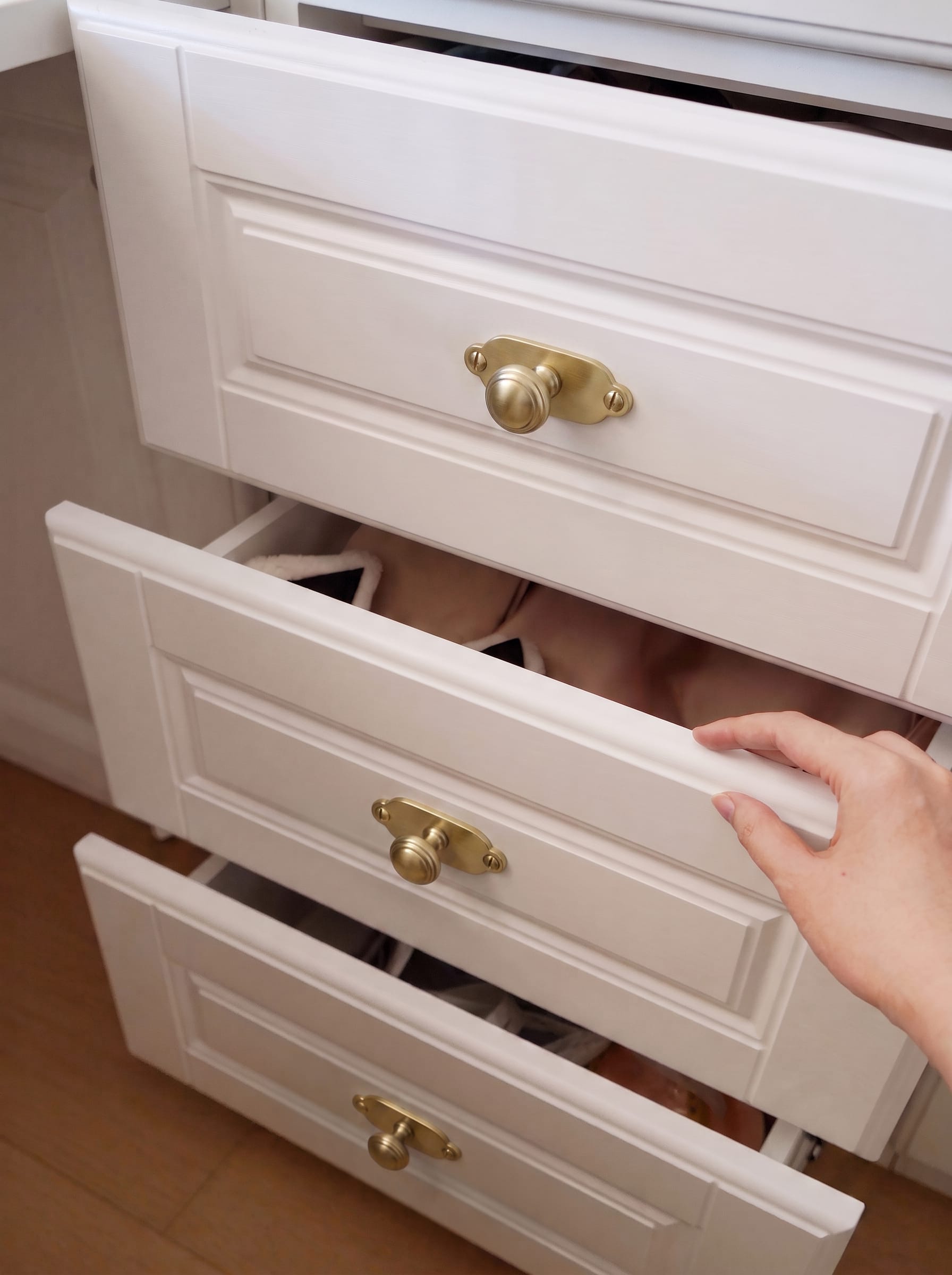 Goo-Ki Round Mushroom Cabinet Knobs, Solid Zinc Alloy Single Hole Drawer Knobs, Vintage Furniture Hardware