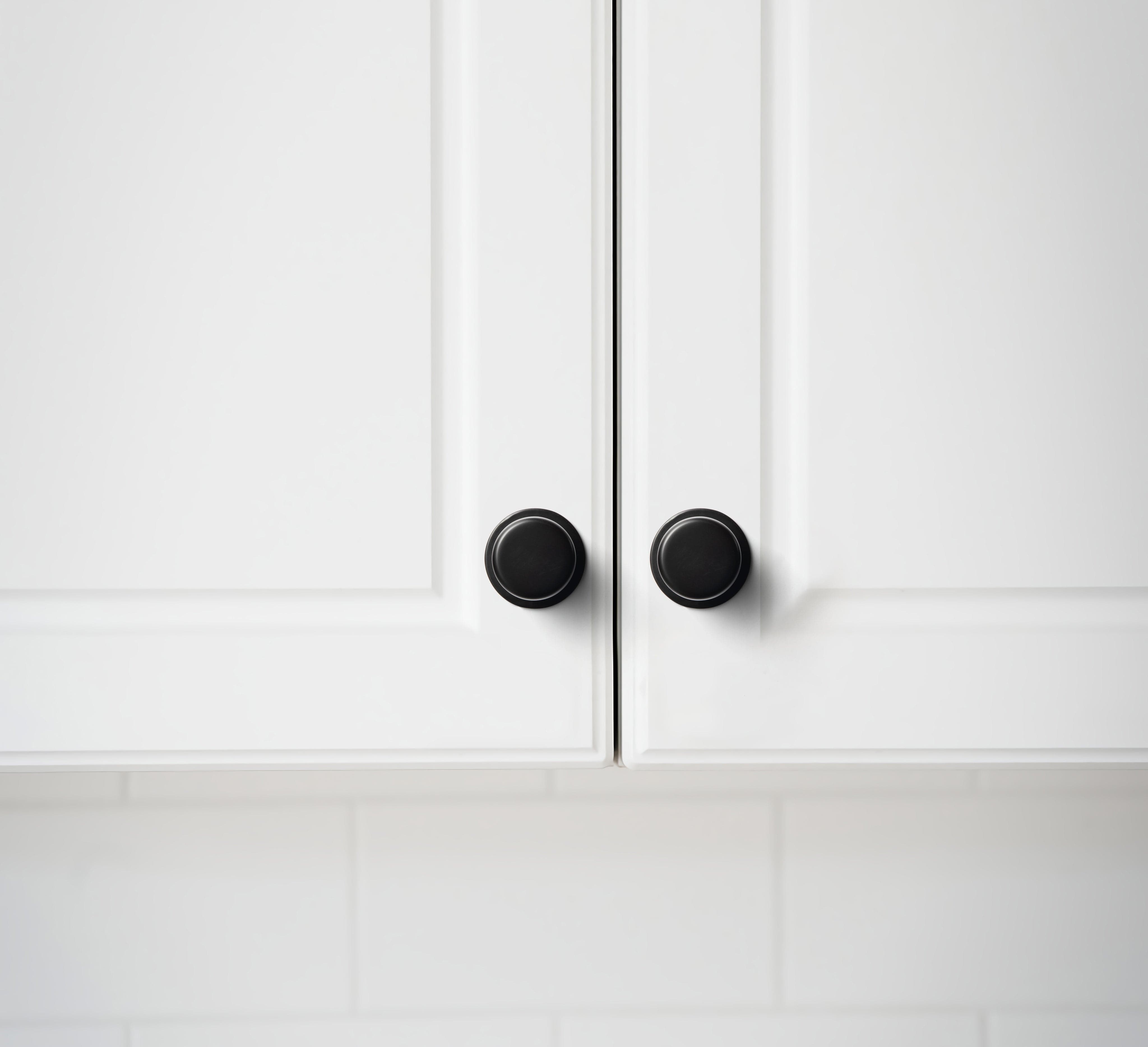 Goo-Ki Rustic Finish Round Cabinet Hardware Knobs Stable Large Base Drawer Knob