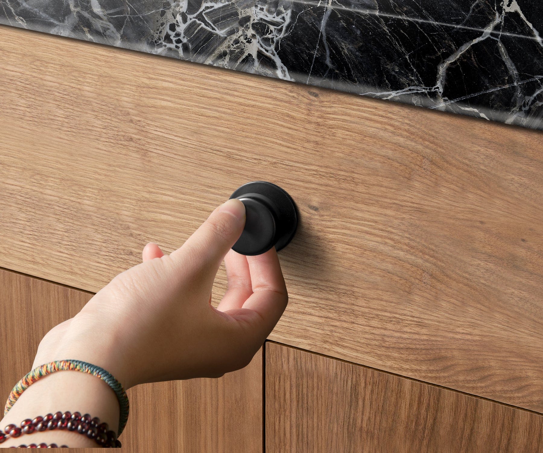 Goo-Ki Rustic Finish Round Cabinet Hardware Knobs Stable Large Base Drawer Knob