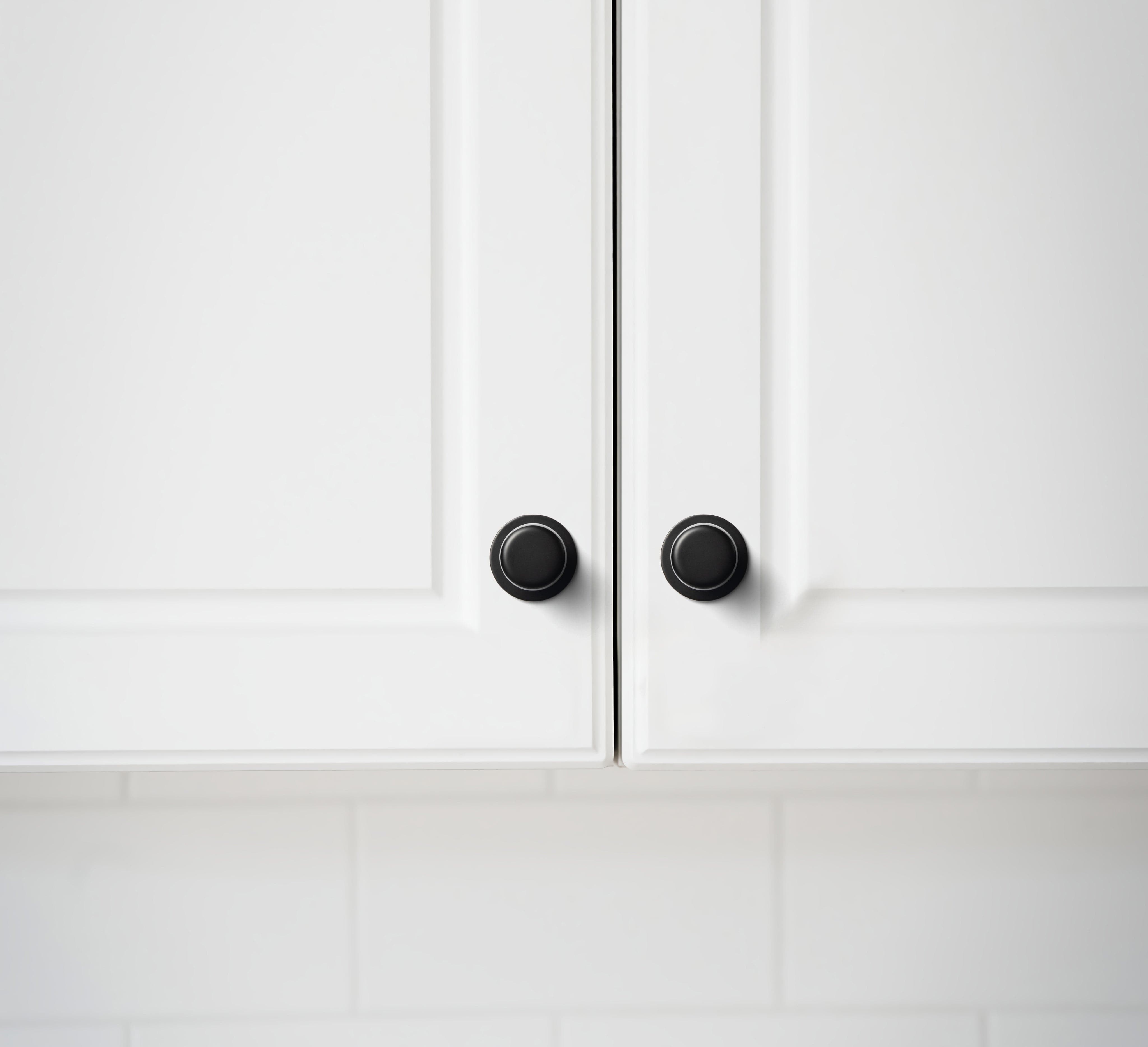 Goo-Ki Rustic Finish Round Cabinet Hardware Knobs Stable Large Base Drawer Knob