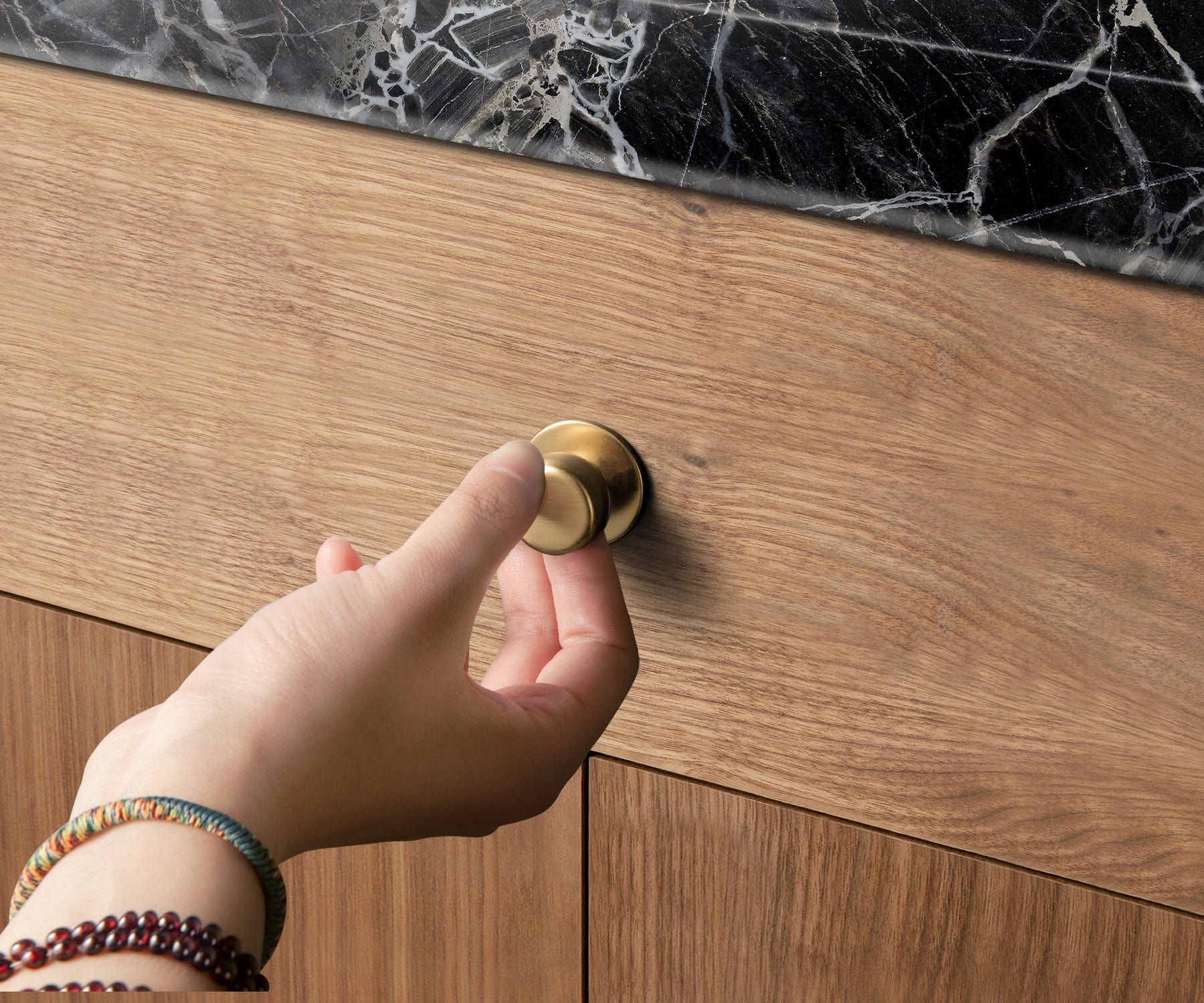 Goo-Ki Rustic Finish Round Cabinet Hardware Knobs Stable Large Base Drawer Knob