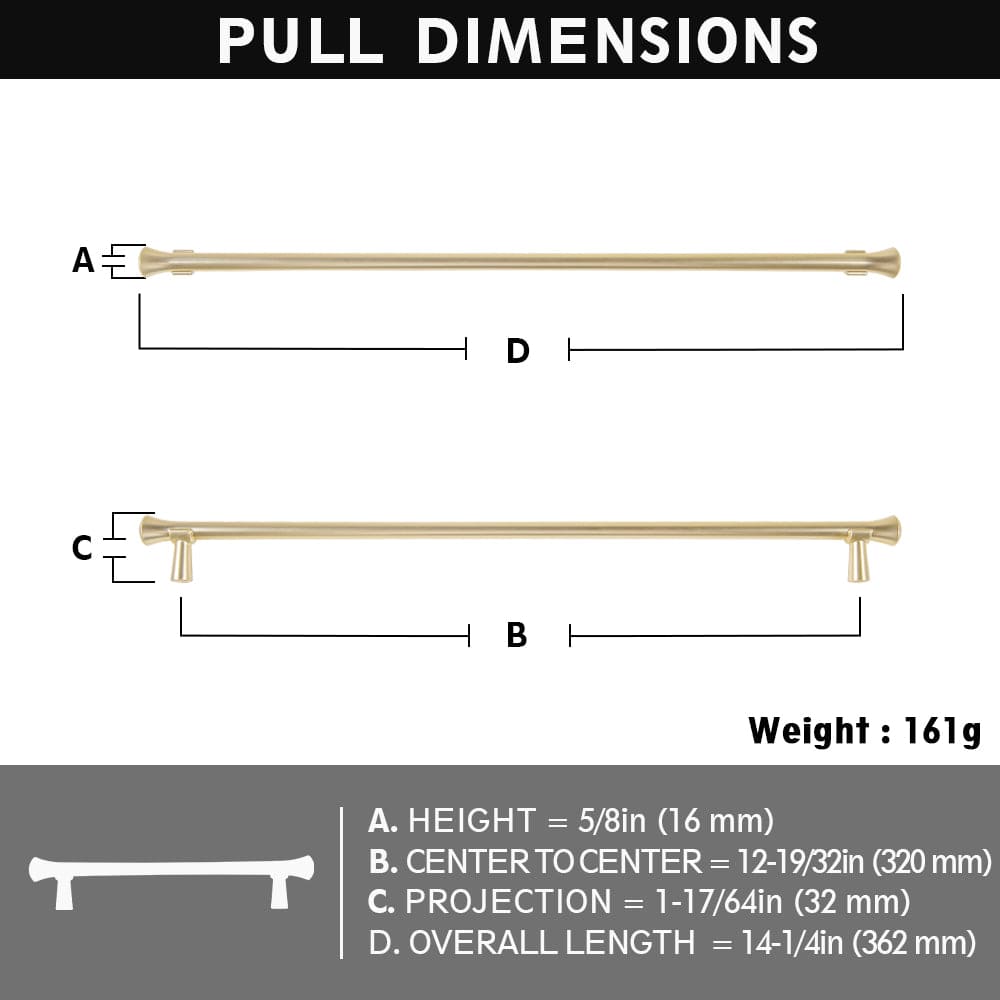 Goo-Ki Rustic Refinement Drawer Pulls for Kitchen Antique Brass Cabinet Handles