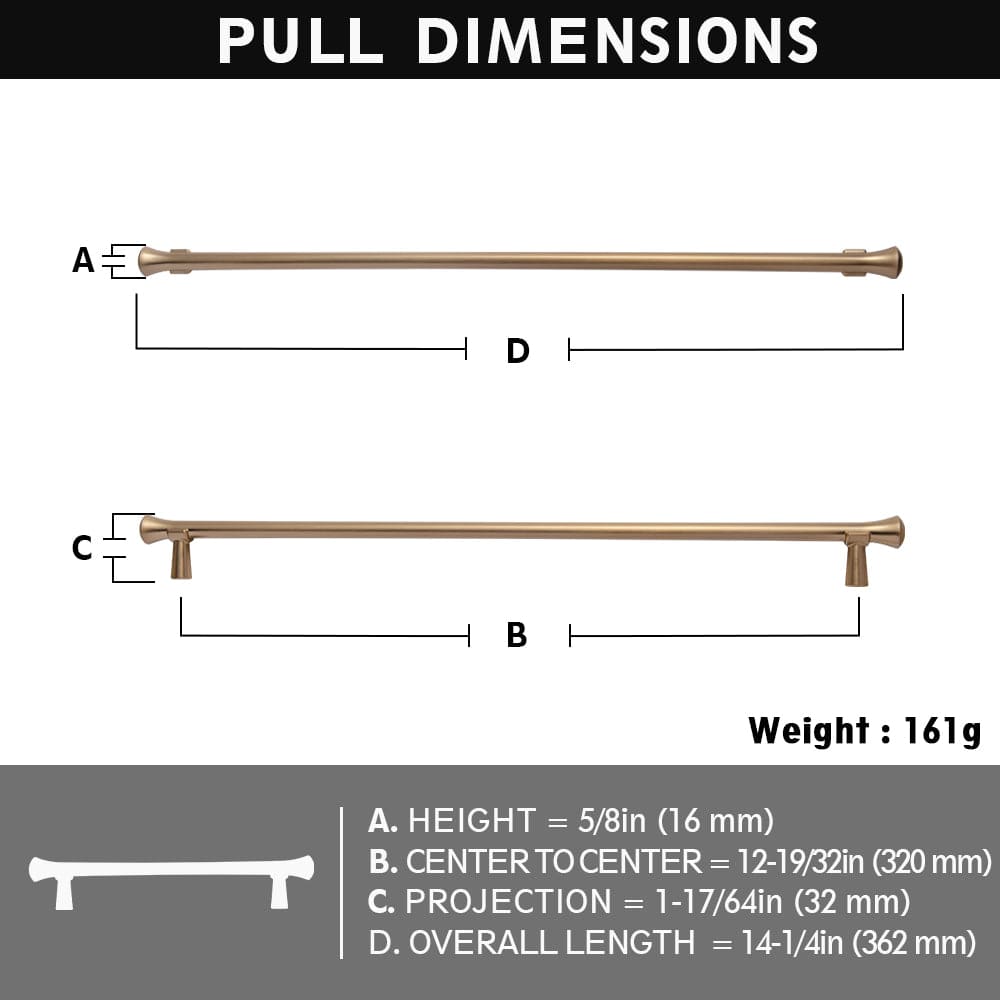 Goo-Ki Rustic Refinement Drawer Pulls for Kitchen Antique Brass Cabinet Handles