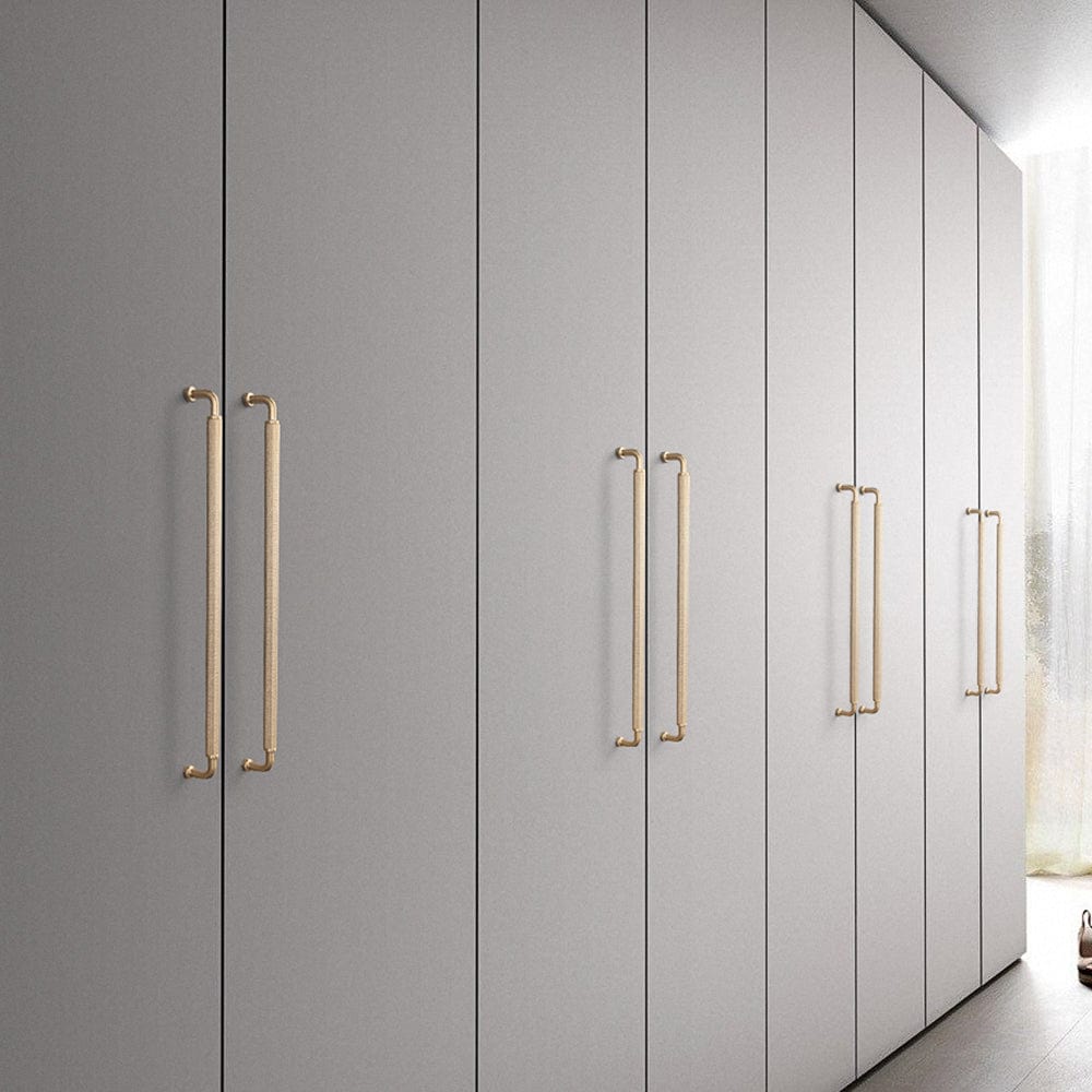 Goo-Ki Rustic Vintage Cabinet Bar Pulls with Textured Grip Knurled Metal Alloy Drawer Handles